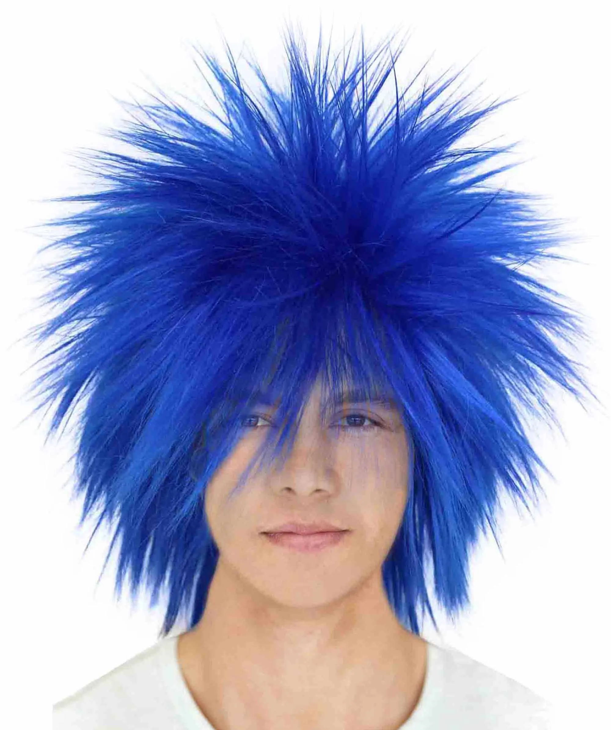 Adult Men's 80’s Rock Style Multi Color Options Wig, Synthetic Soft Fiber Hair, Perfect for your next Festival and Group Anime Party!