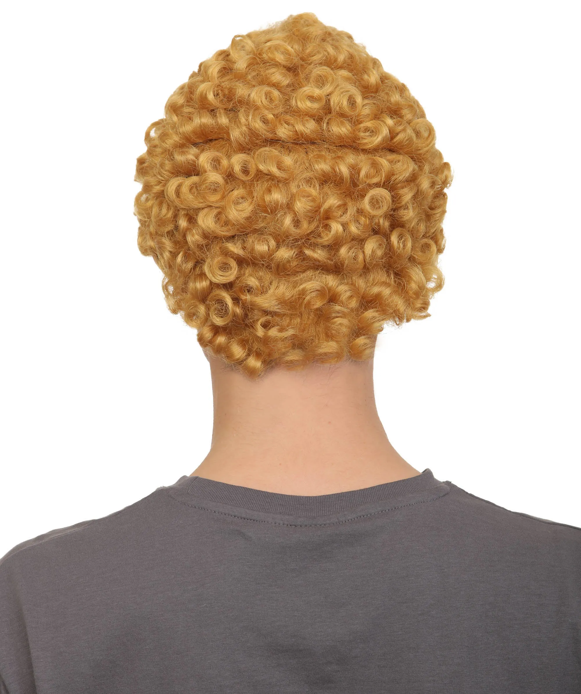 Adult Men’s Animated Cartoon Sea Monster Movie Bully Friend Golden Brown Wig | Flame-retardant Synthetic Fiber