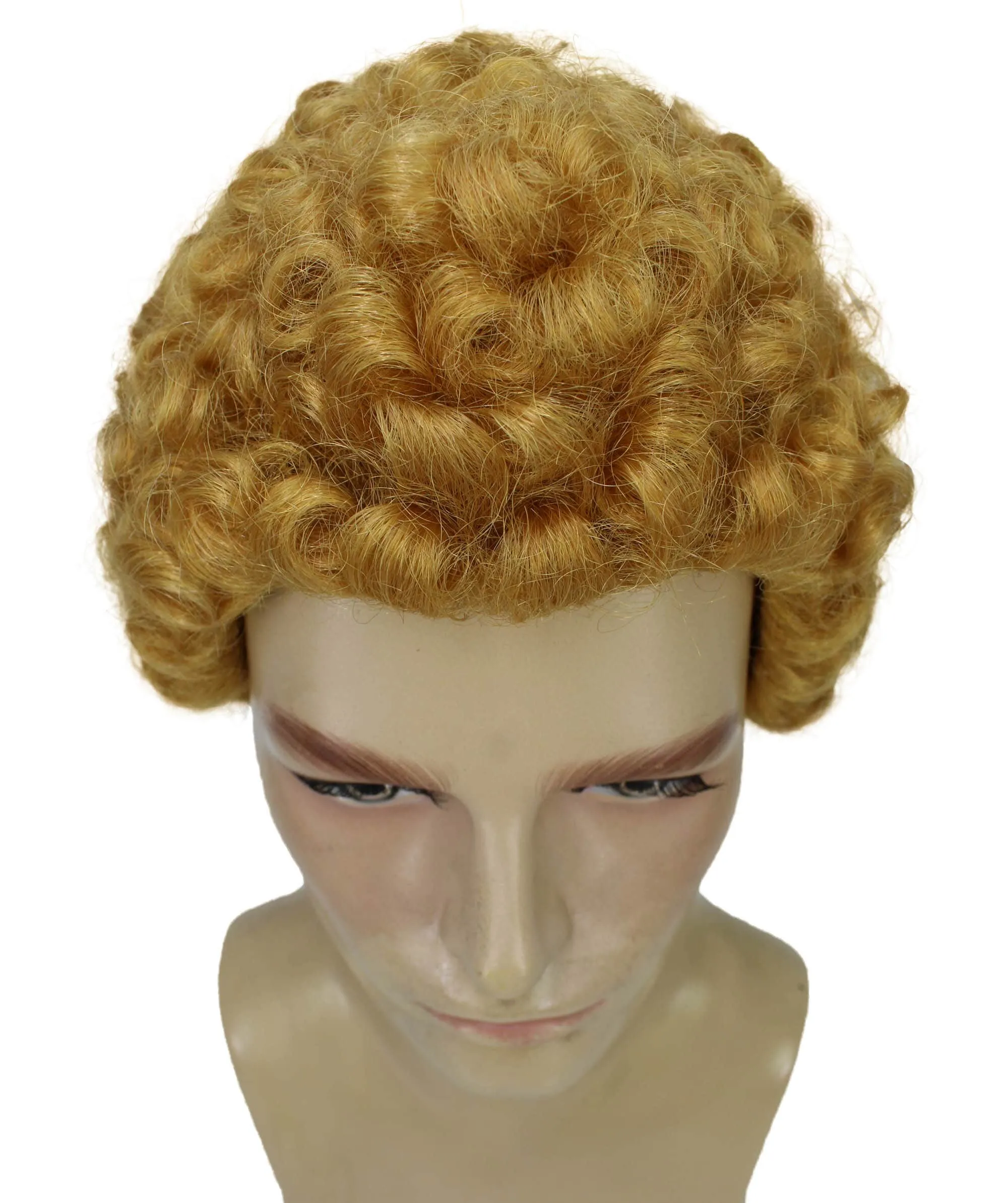 Adult Men’s Animated Cartoon Sea Monster Movie Bully Friend Golden Brown Wig | Flame-retardant Synthetic Fiber