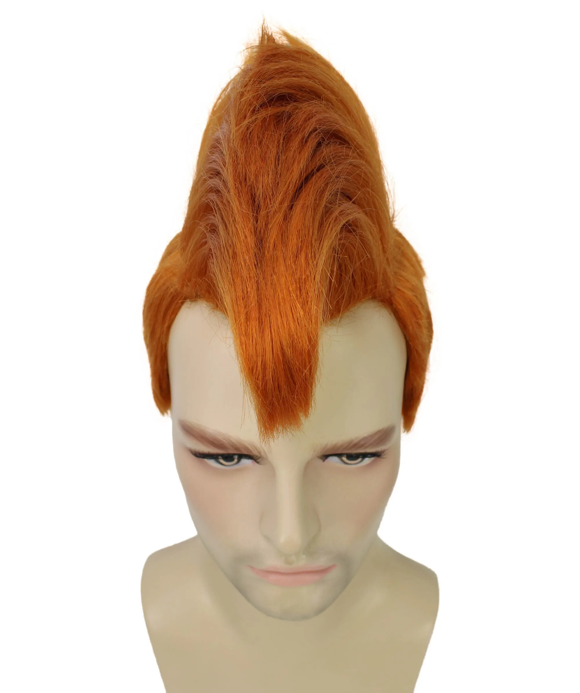 Adult Men’s  Animated Goofy Dog Movie Strawberry-blond Mohawk Wig | Perfect for Halloween | Flame-retardant Synthetic Fiber