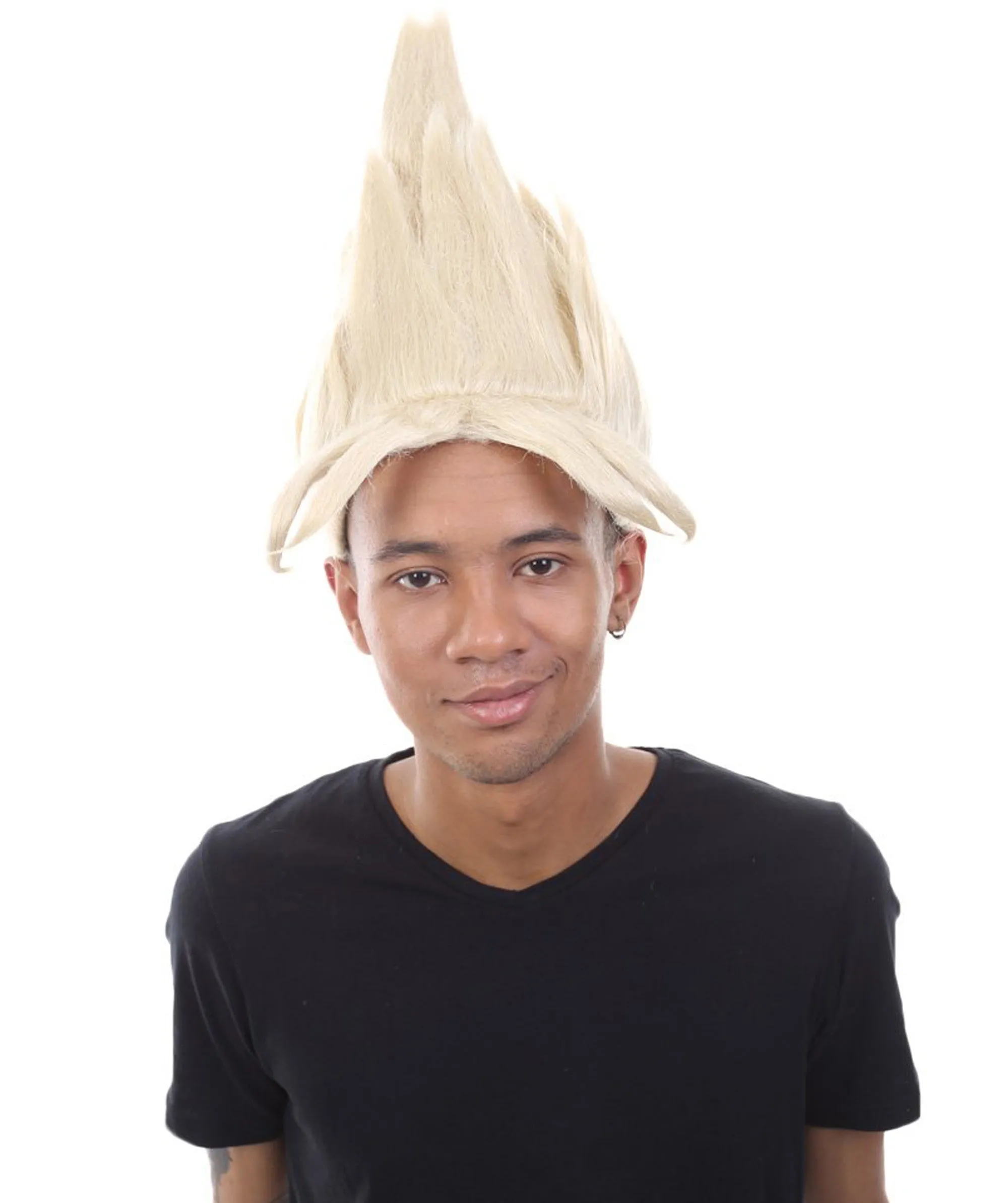 Adult Men's Anime Protagonist Spike Wig | Blonde Anime/Series Wigs | Premium Breathable Capless Cap
