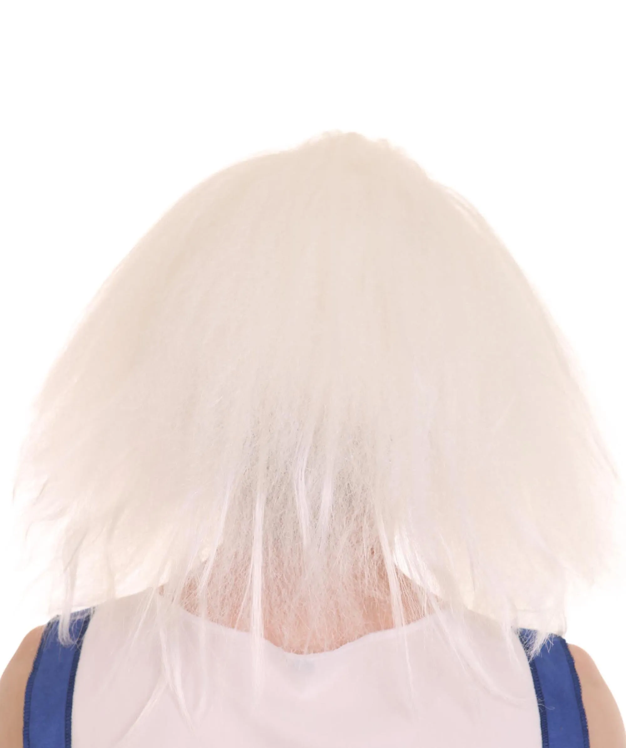 Adult Men's Funny Half Bald Head Wig | Suitable for Halloween and Cosplay | Multiple Color Options | Flame-retardant Synthetic Fiber