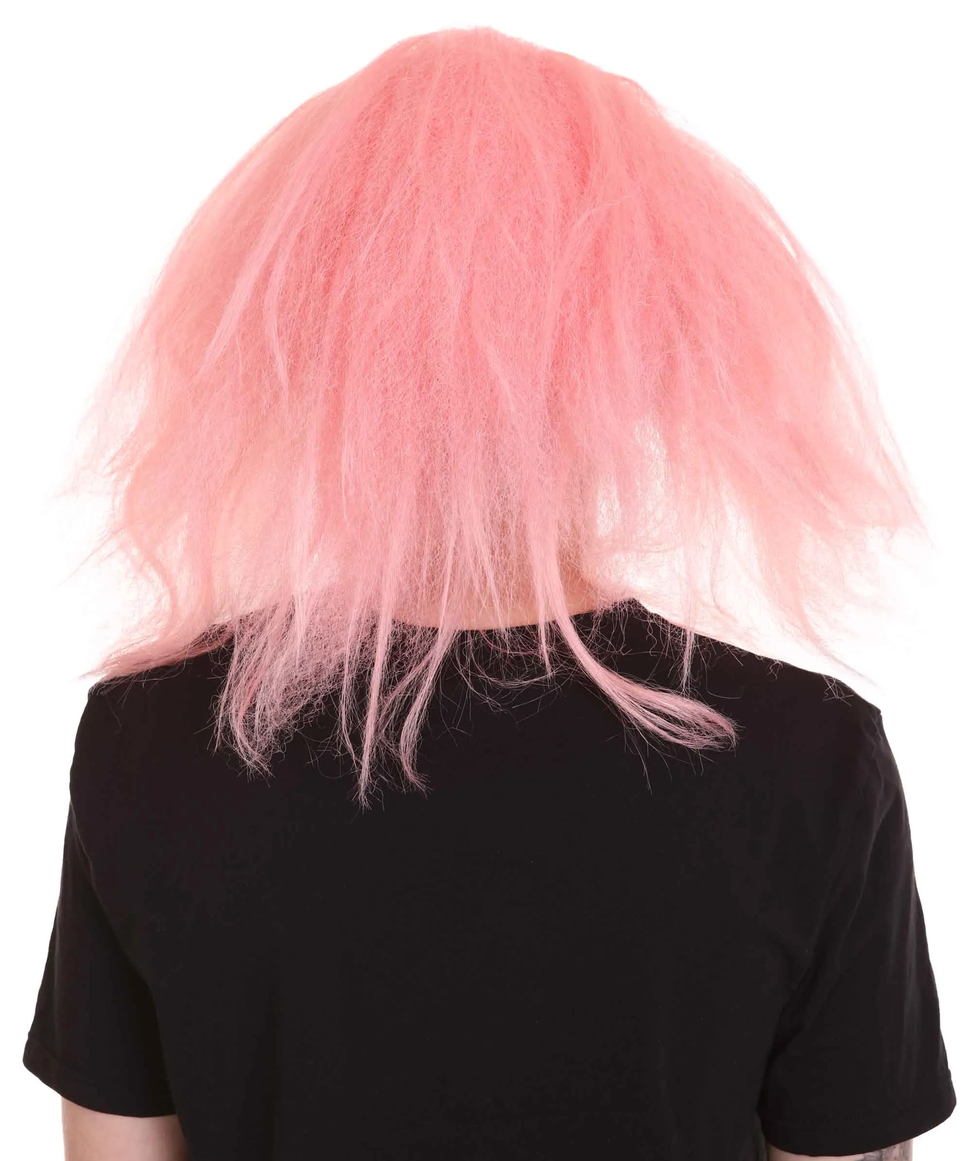 Adult Men's Funny Half Bald Head Wig | Suitable for Halloween and Cosplay | Multiple Color Options | Flame-retardant Synthetic Fiber