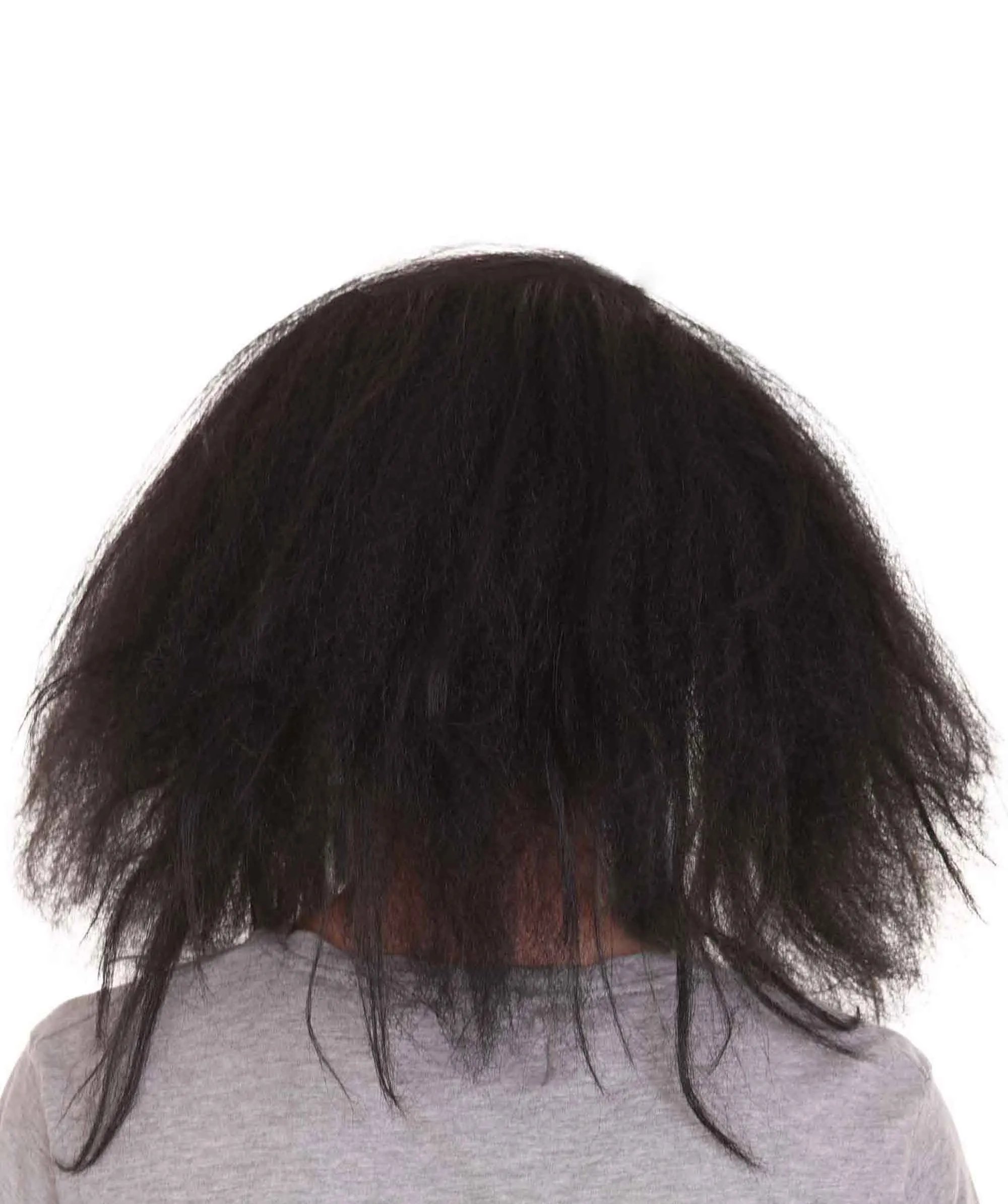 Adult Men's Funny Half Bald Head Wig | Suitable for Halloween and Cosplay | Multiple Color Options | Flame-retardant Synthetic Fiber