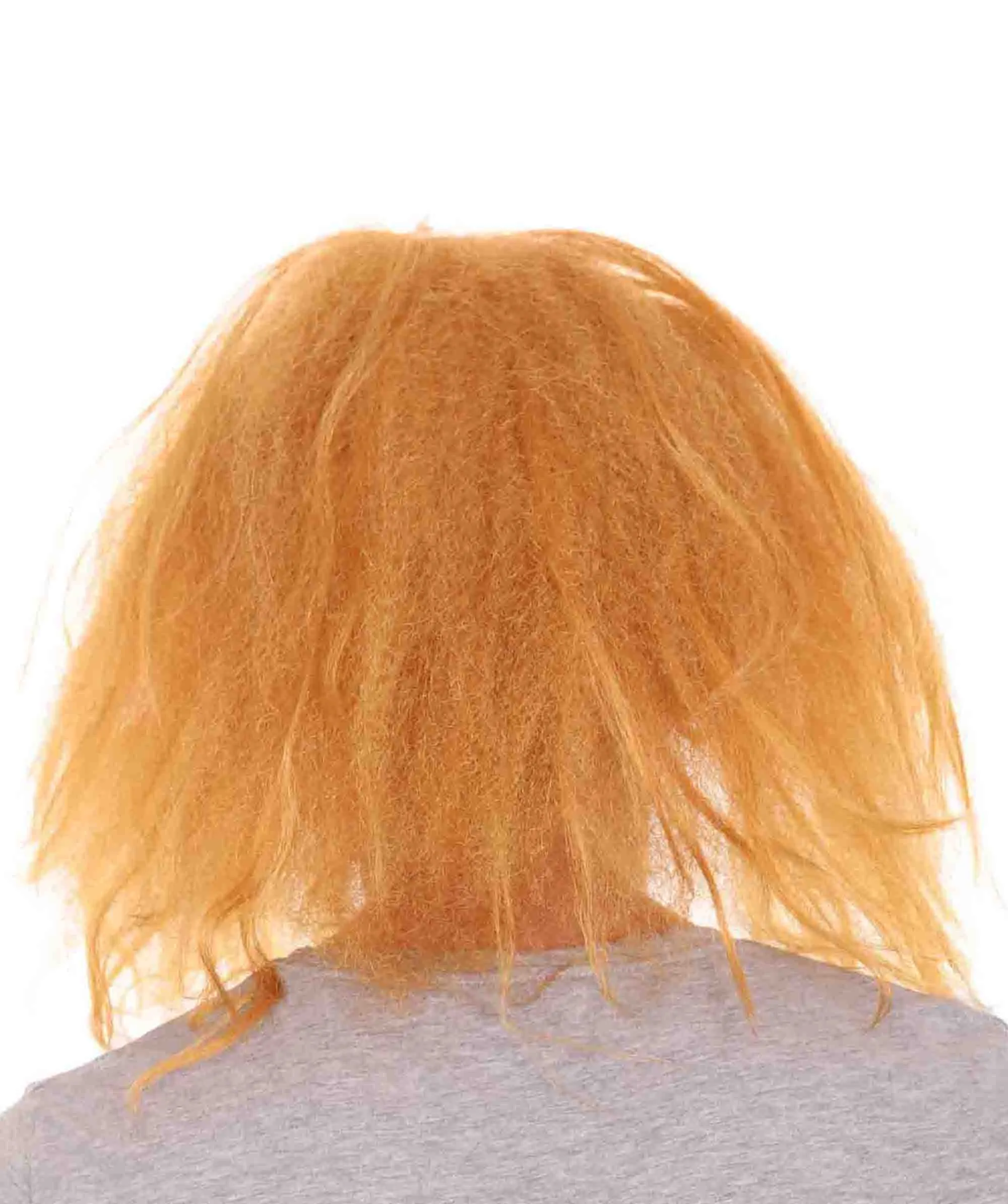 Adult Men's Funny Half Bald Head Wig | Suitable for Halloween and Cosplay | Multiple Color Options | Flame-retardant Synthetic Fiber