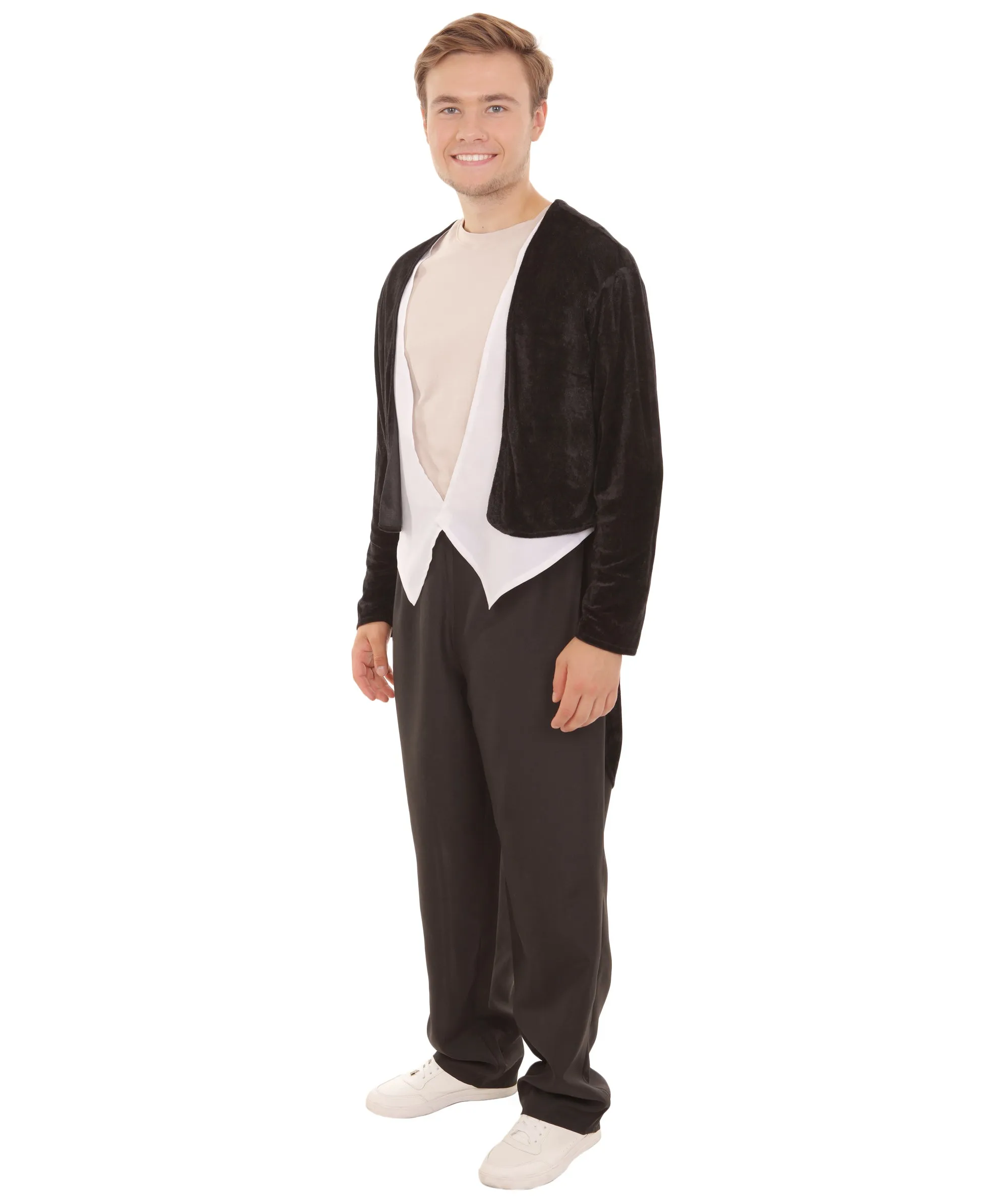 Adult Men's Zombie Costume | Black & White Halloween Costume