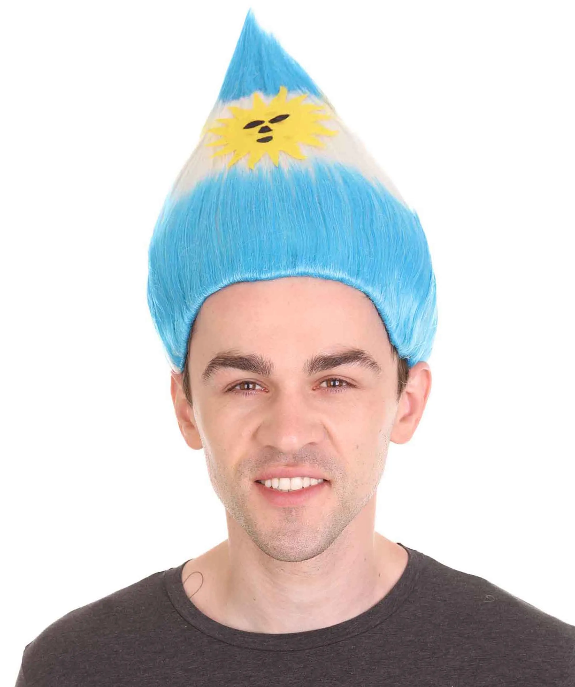 Adult Unisex Argentina Flag Troll Wig.