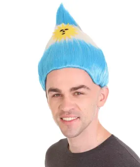 Adult Unisex Argentina Flag Troll Wig.