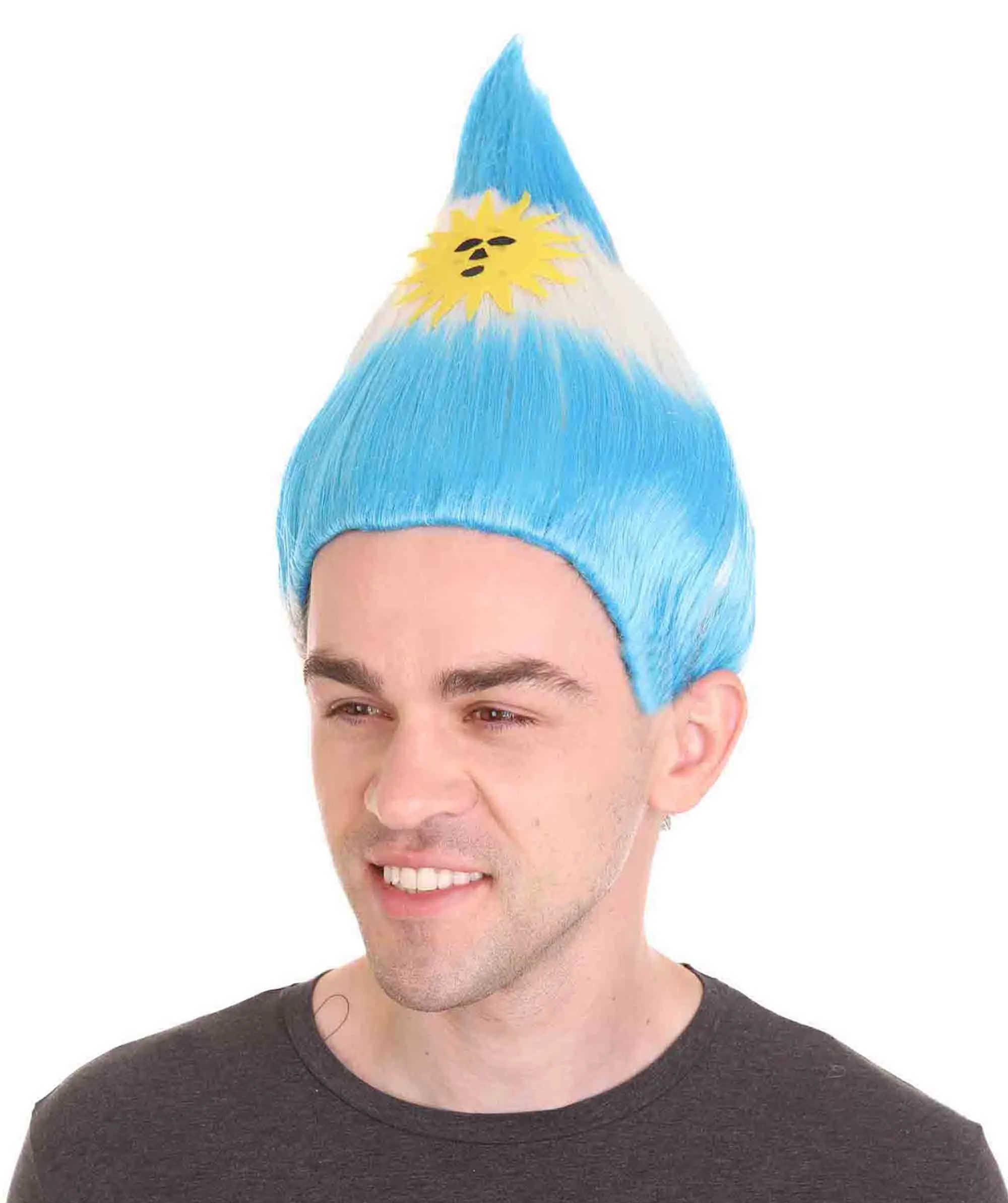 Adult Unisex Argentina Flag Troll Wig.