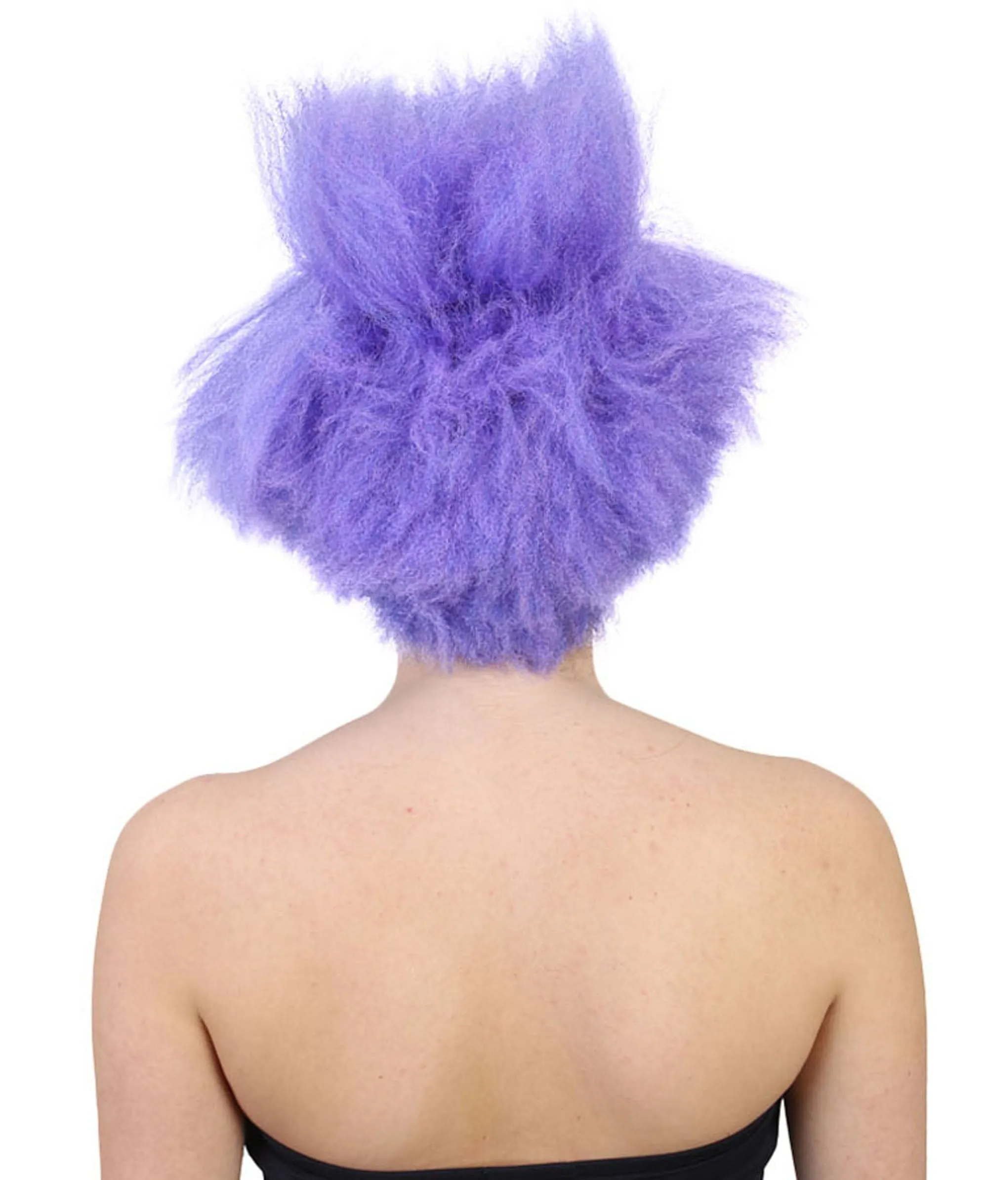 Adult Unisex Evil character Wig | Purple TV/Movie Party Ready Fancy Cosplay Halloween Wig | Premium Breathable Capless Cap