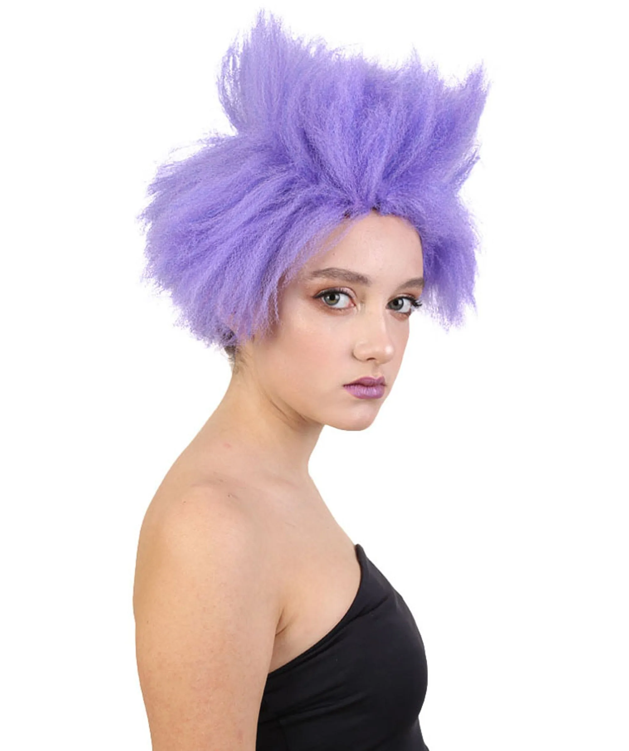 Adult Unisex Evil character Wig | Purple TV/Movie Party Ready Fancy Cosplay Halloween Wig | Premium Breathable Capless Cap