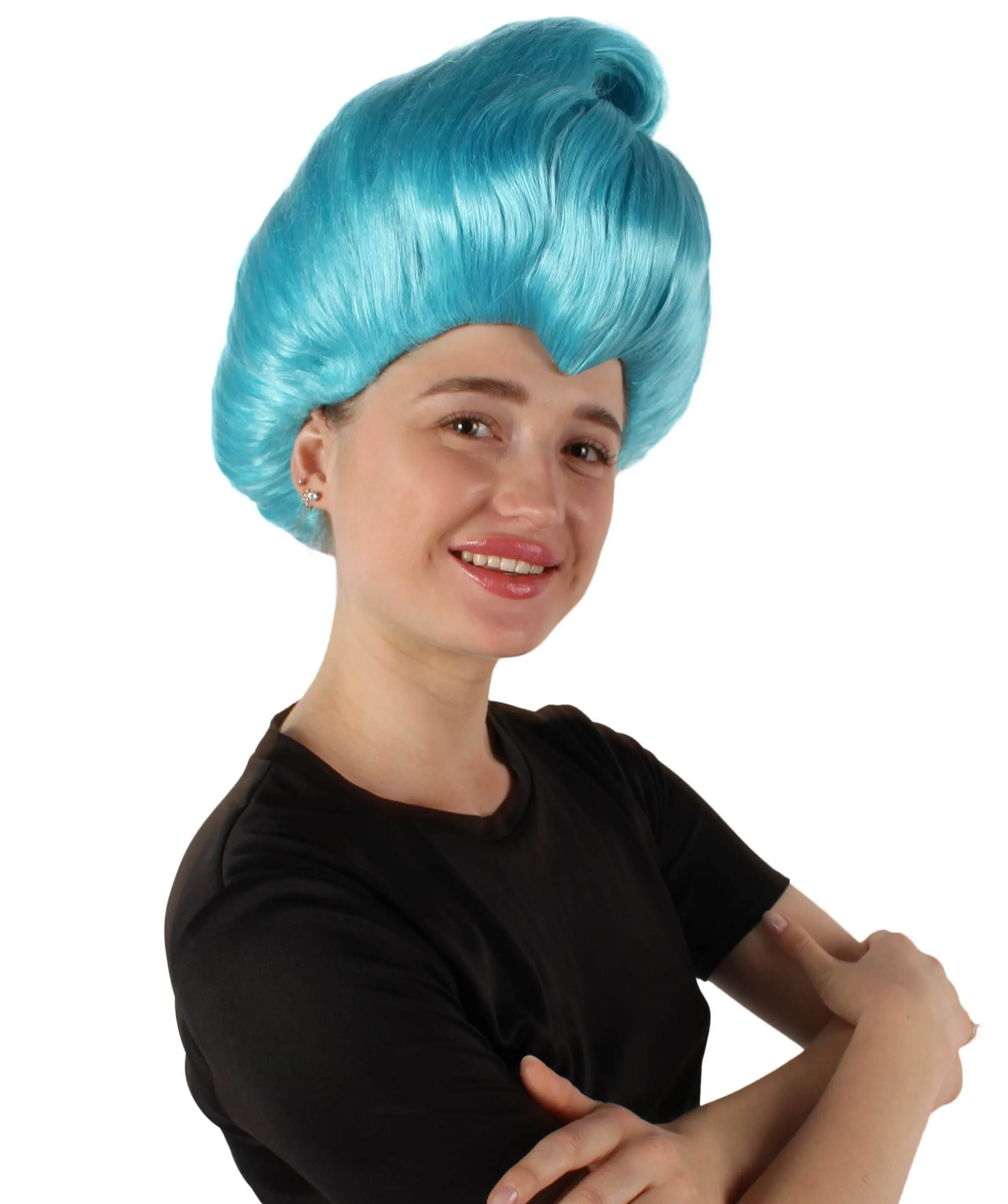Adult Women Animated Fantasy Movie Fairy Godmother Wig, Capless Cap Design for Comfort, Multiple Color Options!