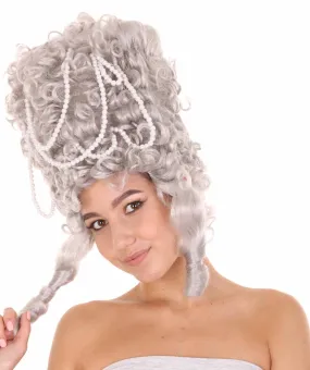 Adult Women Baroque Marie Antoinette Grey Womens Wig | Grey Colors Historical Wigs.