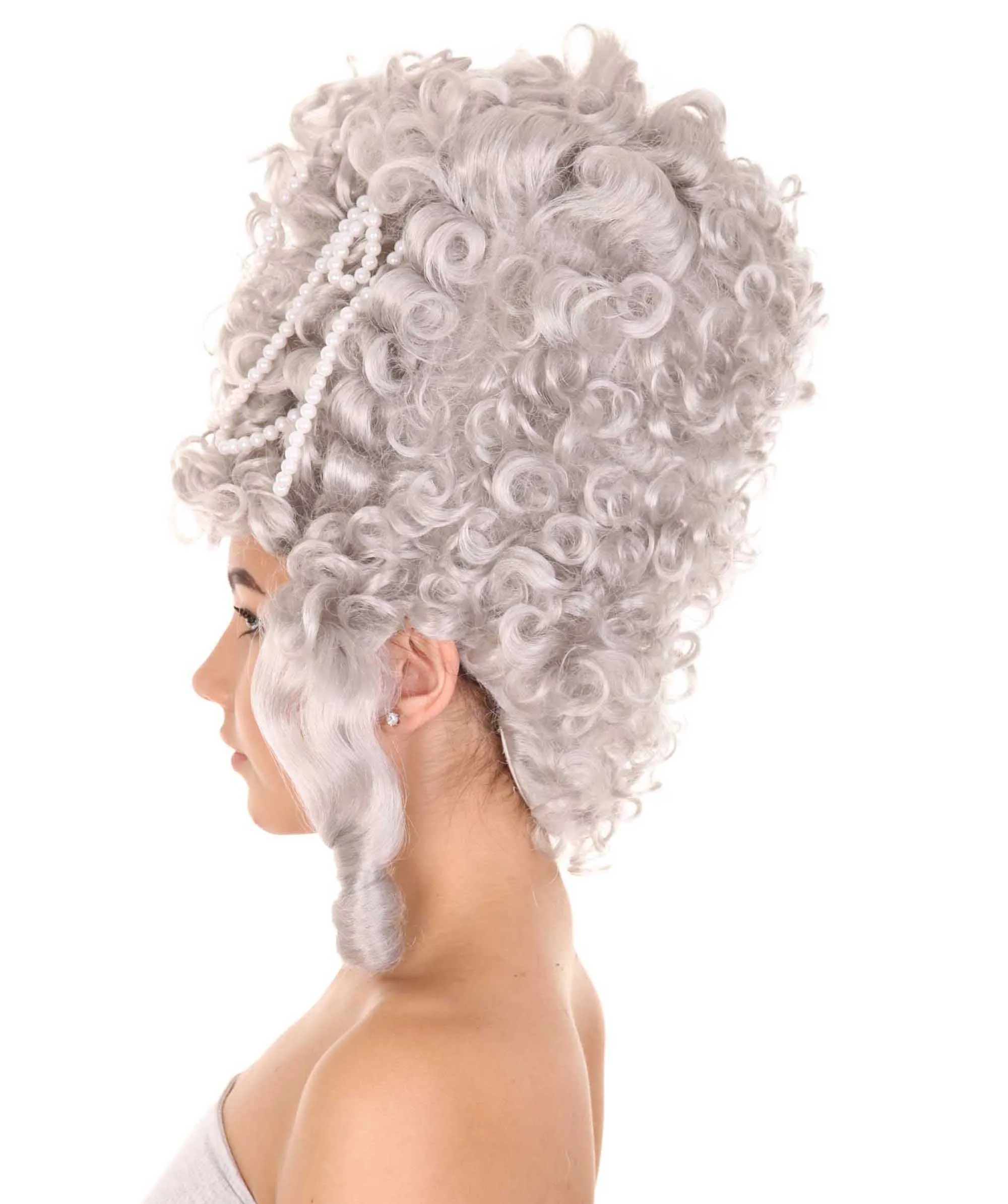 Adult Women Baroque Marie Antoinette Grey Womens Wig | Grey Colors Historical Wigs.
