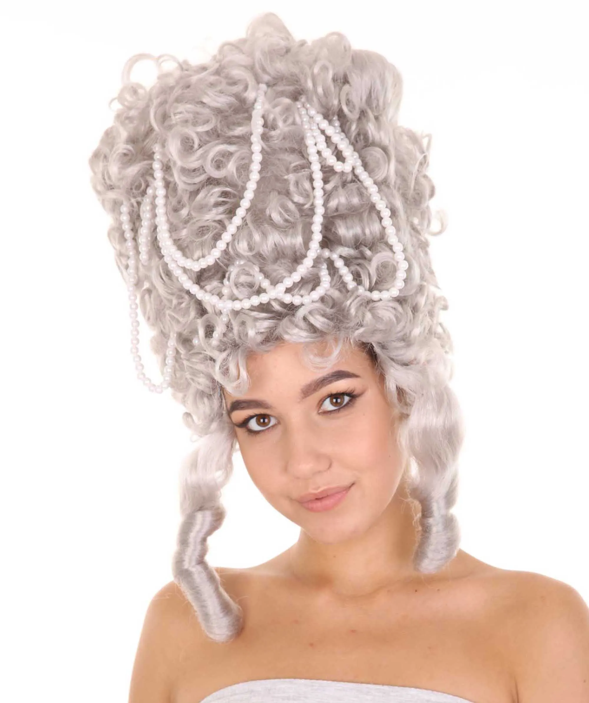 Adult Women Baroque Marie Antoinette Grey Womens Wig | Grey Colors Historical Wigs.