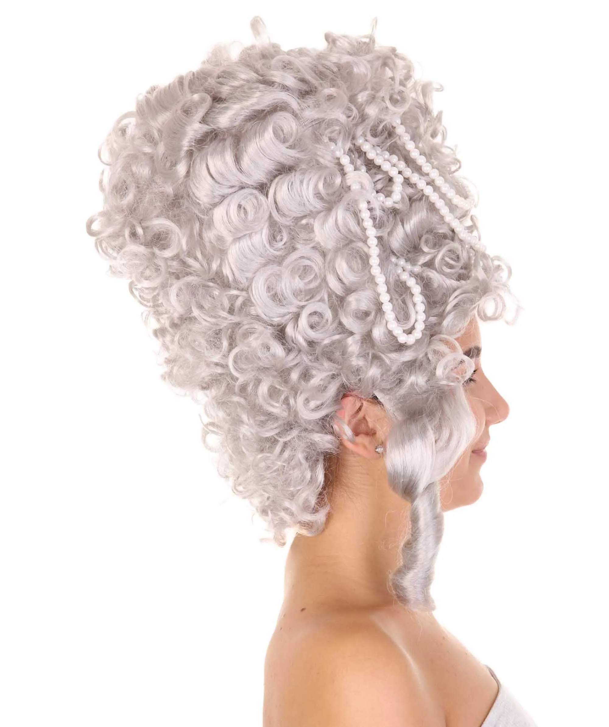 Adult Women Baroque Marie Antoinette Grey Womens Wig | Grey Colors Historical Wigs.