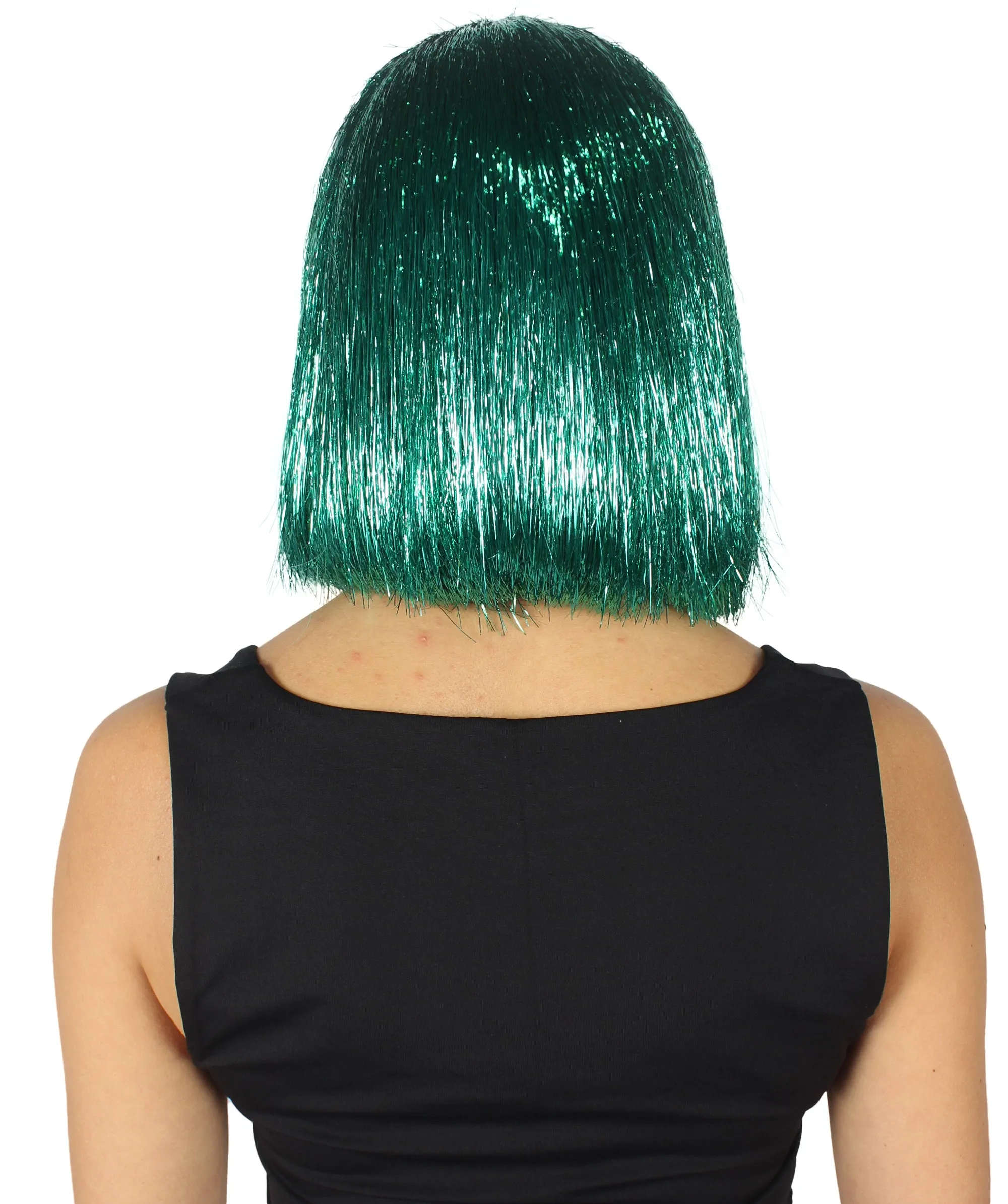 Adult Women Tinsel Bob Wig Collection, Multiple Color Options.