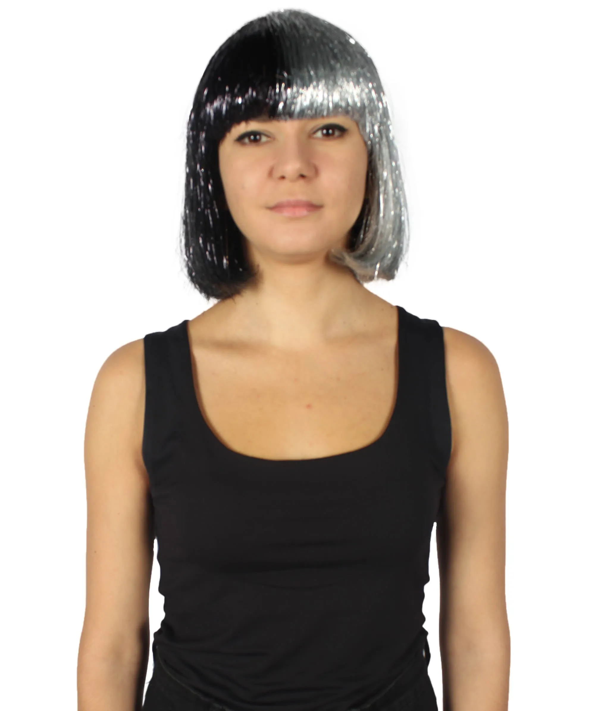Adult Women Tinsel Bob Wig Collection, Multiple Color Options.