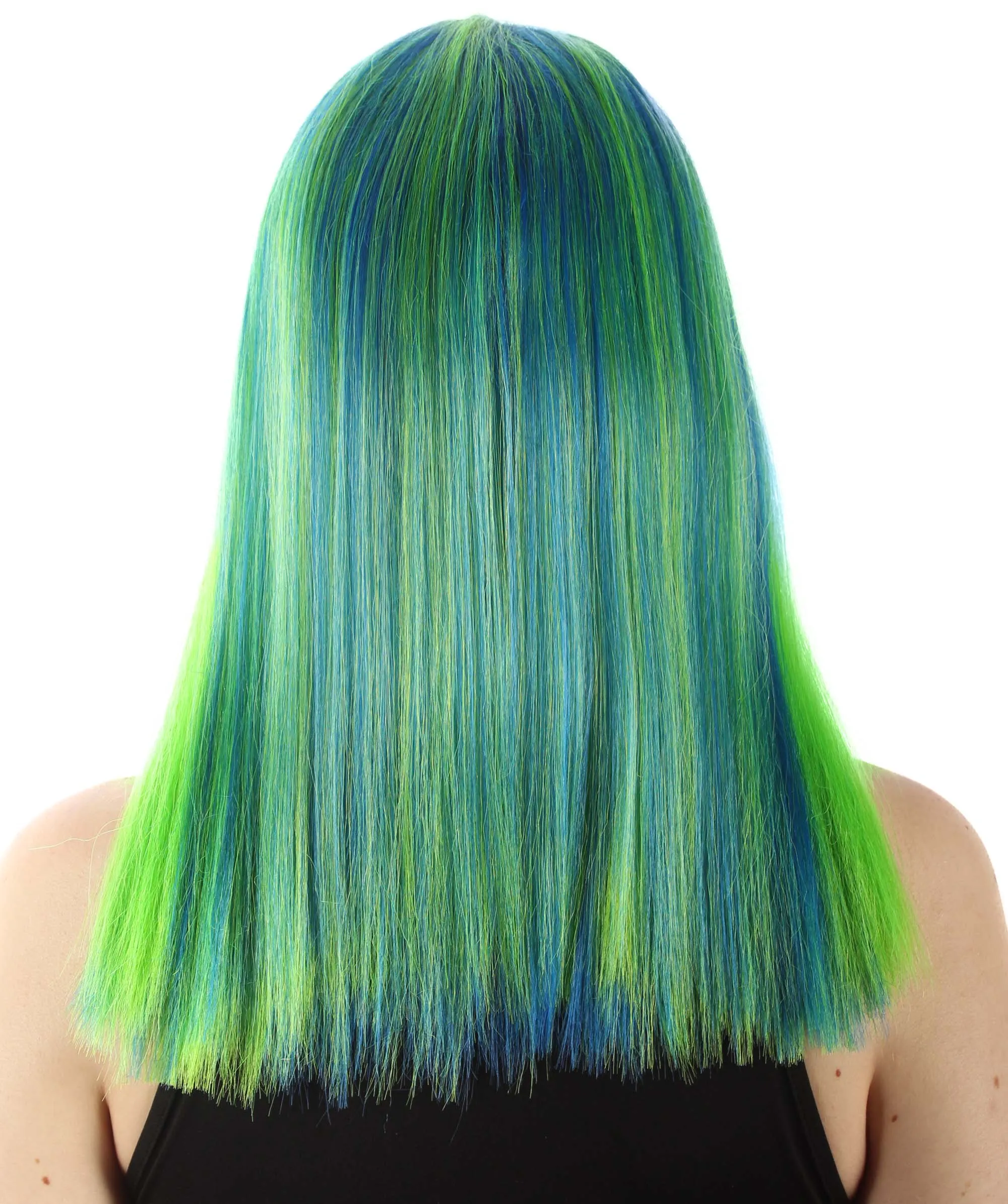 Adult Women's 18" Inch Silky Medium Straight Length Diva Wig, Multiple Color Synthetic Hair with Bangs | HPO