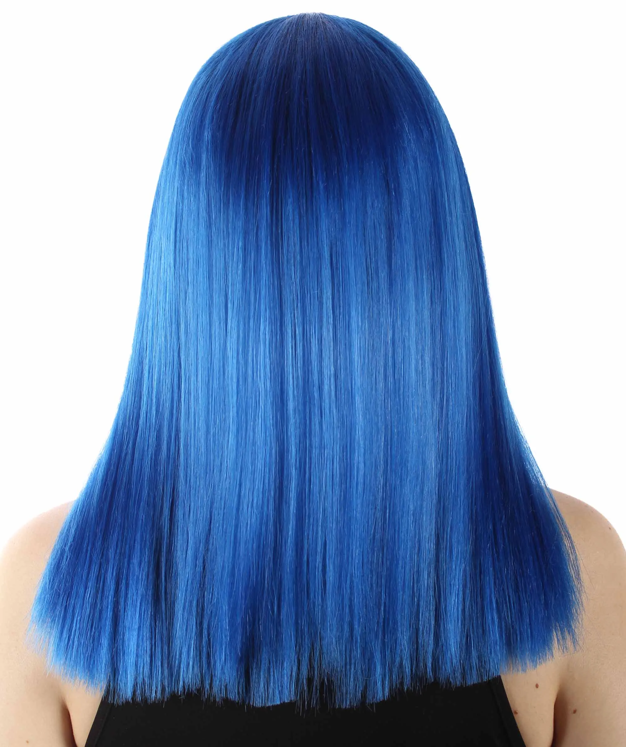 Adult Women's 18" Inch Silky Medium Straight Length Diva Wig, Multiple Color Synthetic Hair with Bangs | HPO