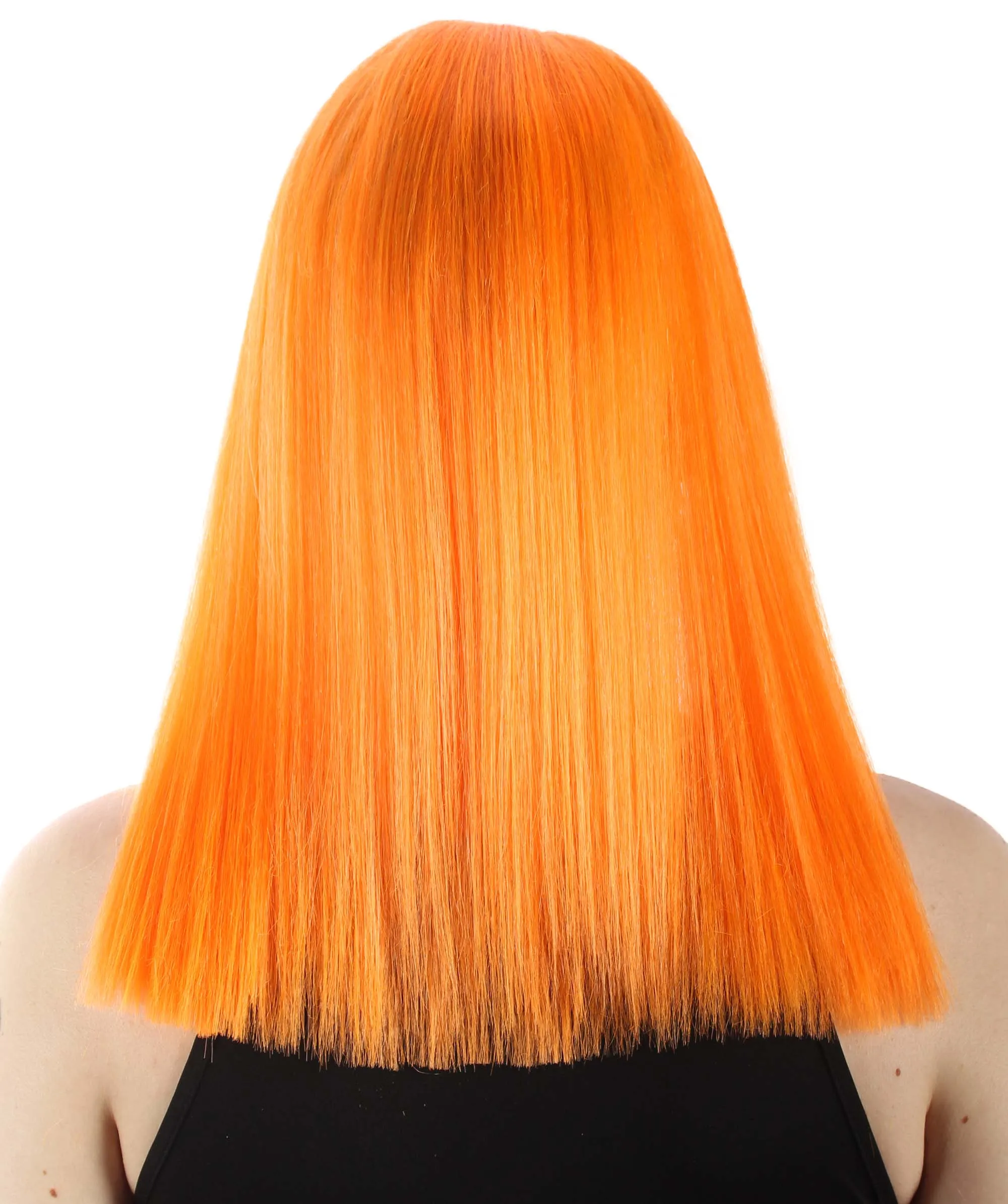 Adult Women's 18" Inch Silky Medium Straight Length Diva Wig, Multiple Color Synthetic Hair with Bangs | HPO