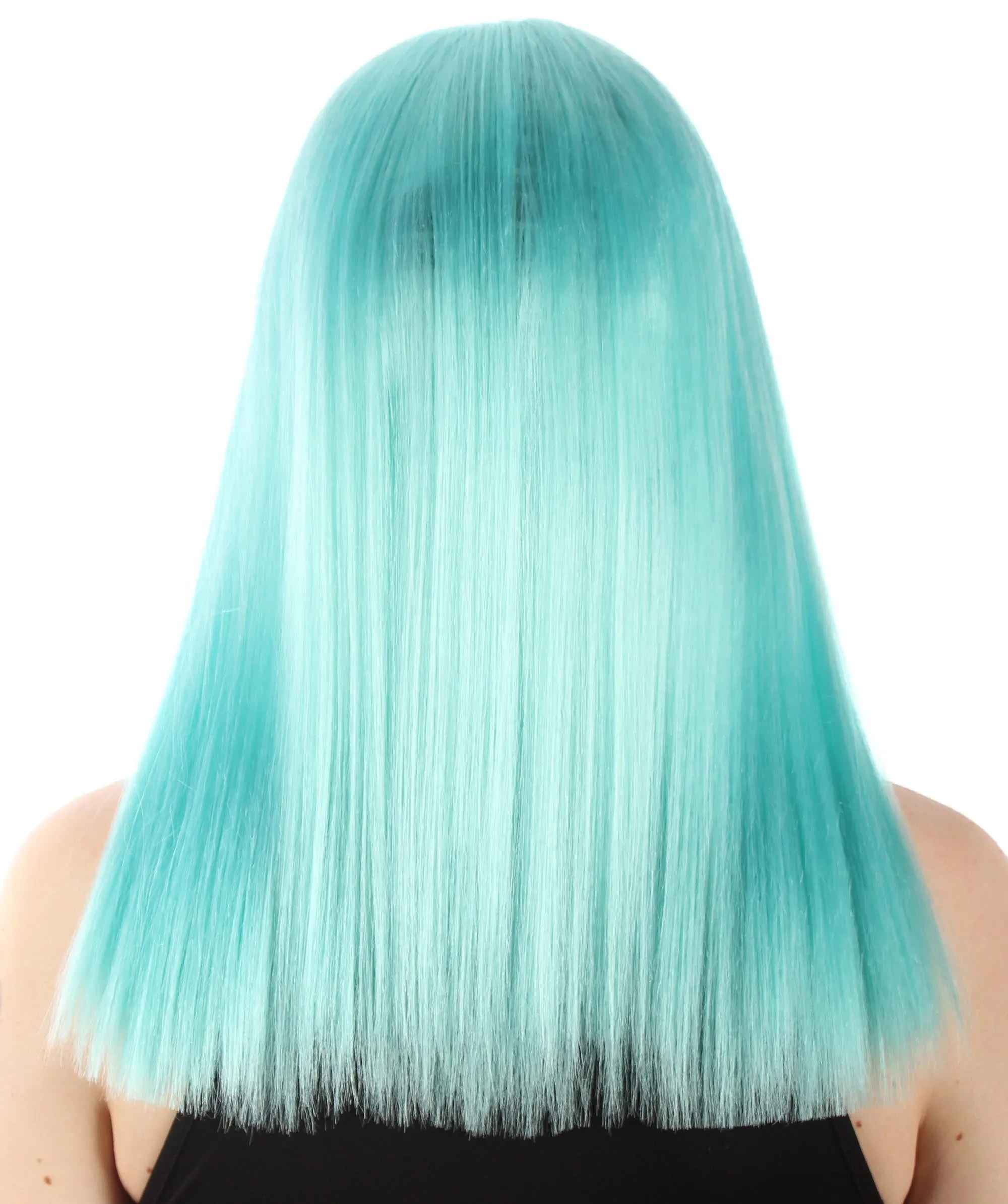 Adult Women's 18" Inch Silky Medium Straight Length Diva Wig, Multiple Color Synthetic Hair with Bangs | HPO