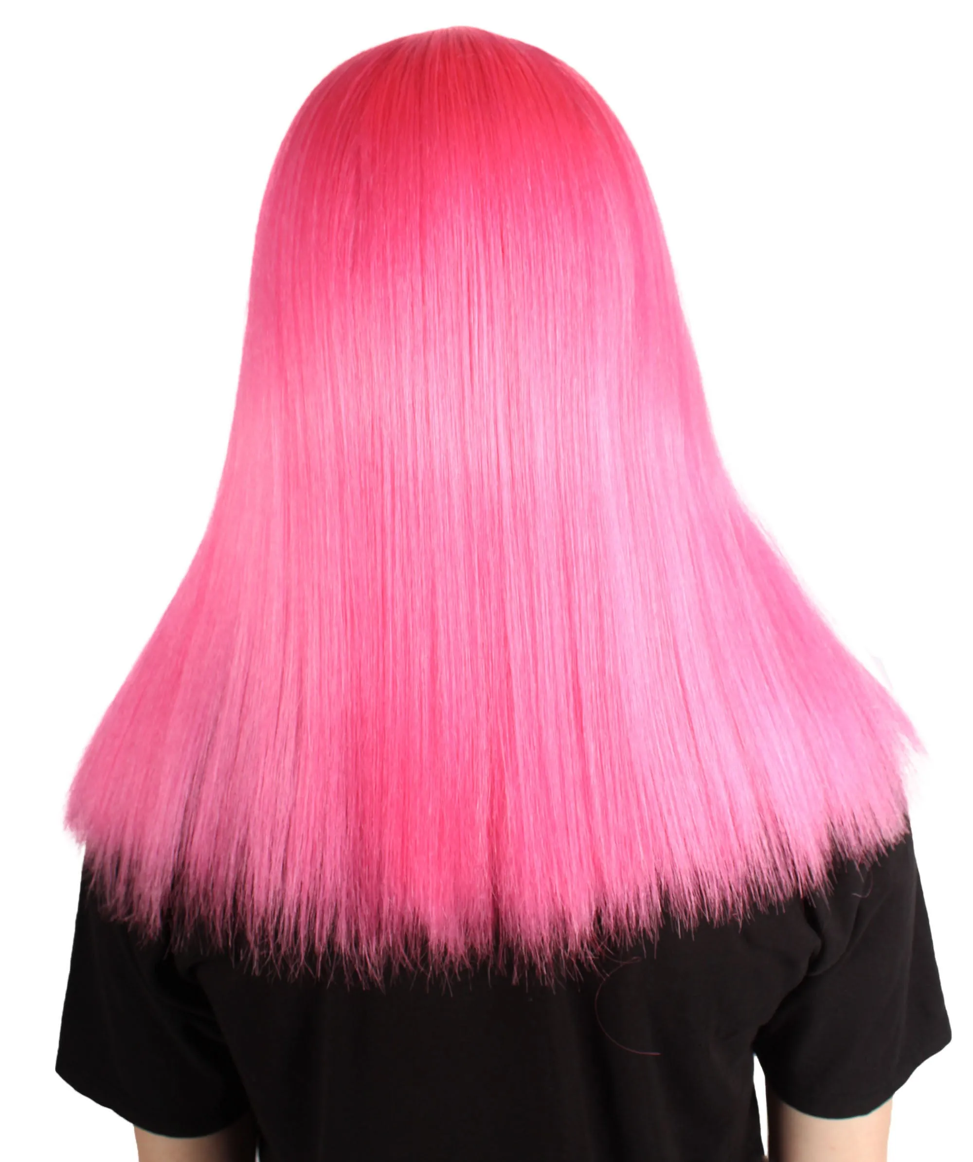 Adult Women's 18" Inch Silky Medium Straight Length Diva Wig, Multiple Color Synthetic Hair with Bangs | HPO