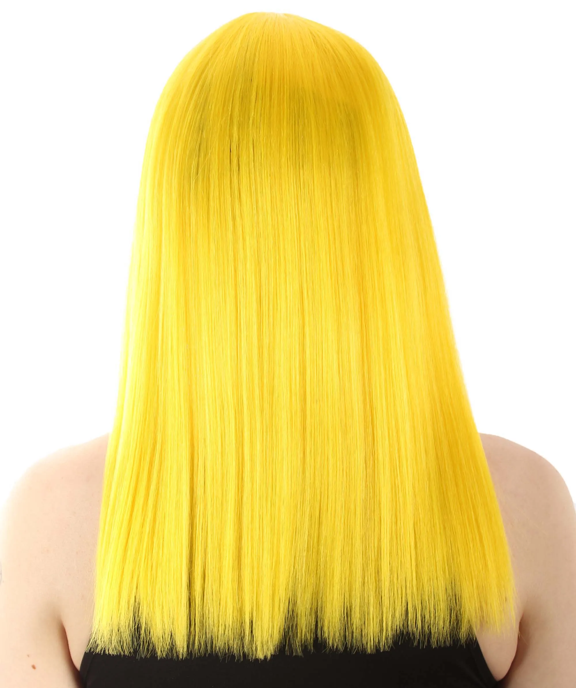 Adult Women's 18" Inch Silky Medium Straight Length Diva Wig, Multiple Color Synthetic Hair with Bangs | HPO