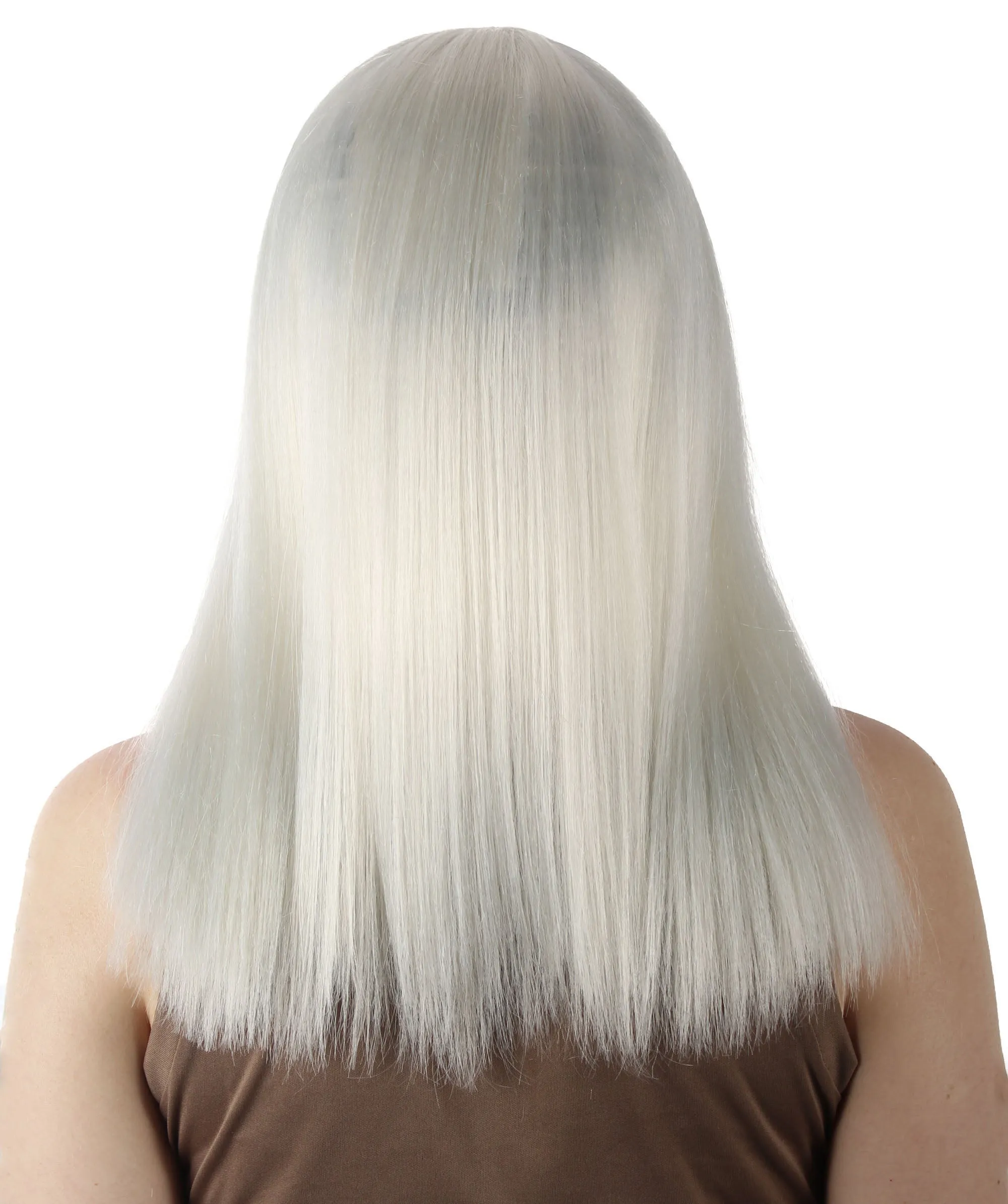 Adult Women's 18" Inch Silky Medium Straight Length Diva Wig, Multiple Color Synthetic Hair with Bangs | HPO