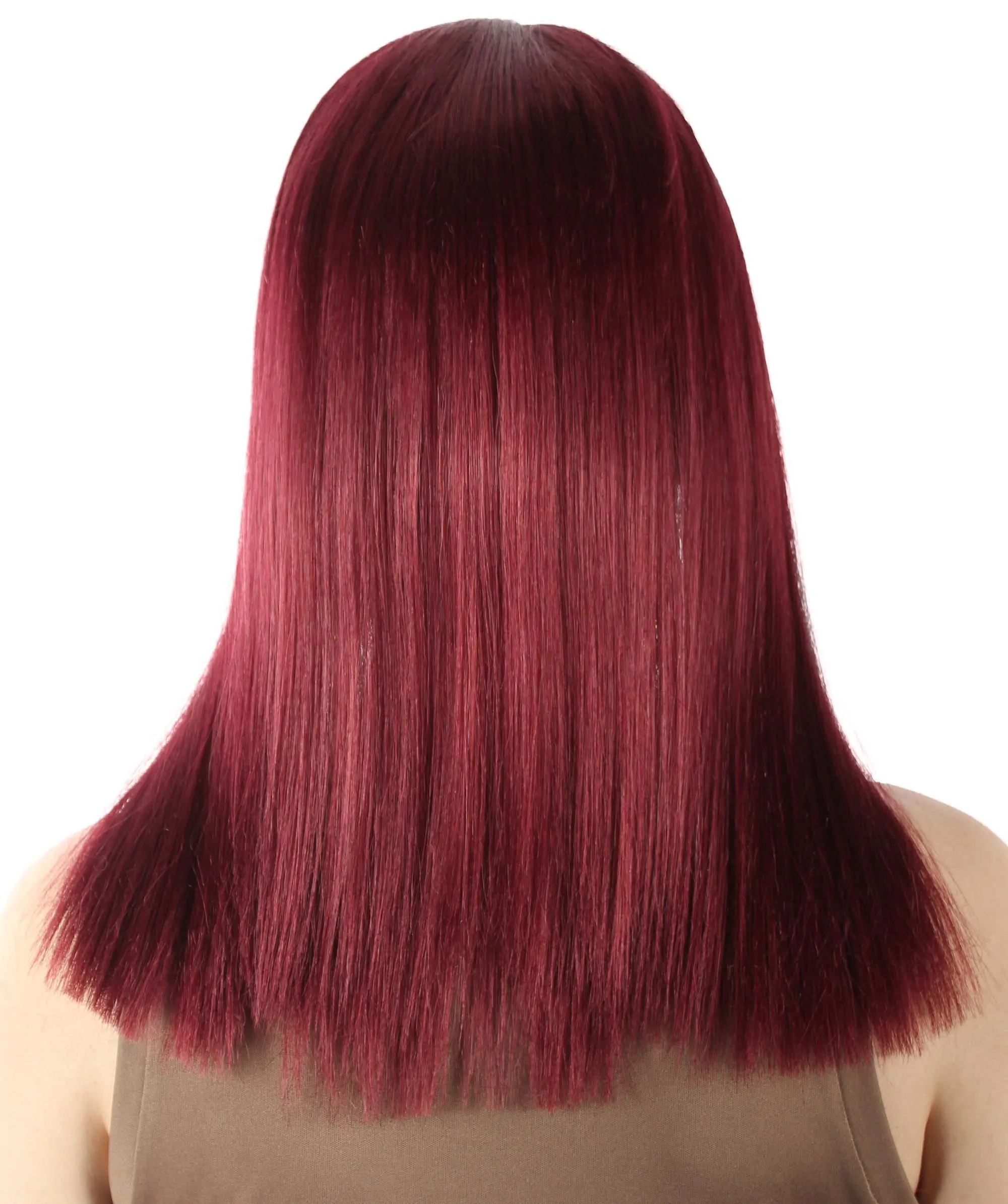Adult Women's 18" Inch Silky Medium Straight Length Diva Wig, Multiple Color Synthetic Hair with Bangs | HPO