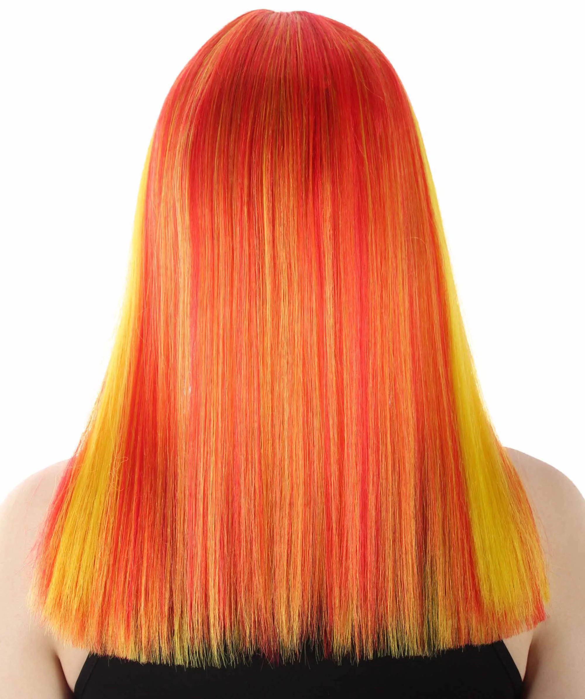 Adult Women's 18" Inch Silky Medium Straight Length Diva Wig, Multiple Color Synthetic Hair with Bangs | HPO