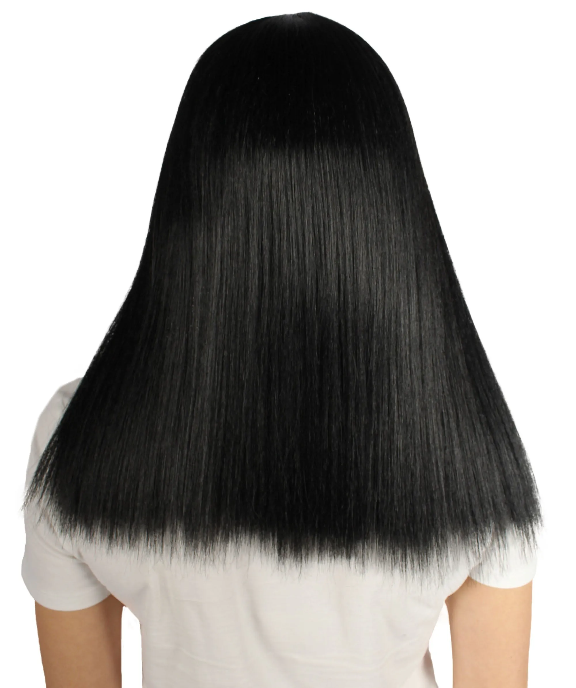 Adult Women's 18" Inch Silky Medium Straight Length Diva Wig, Multiple Color Synthetic Hair with Bangs | HPO