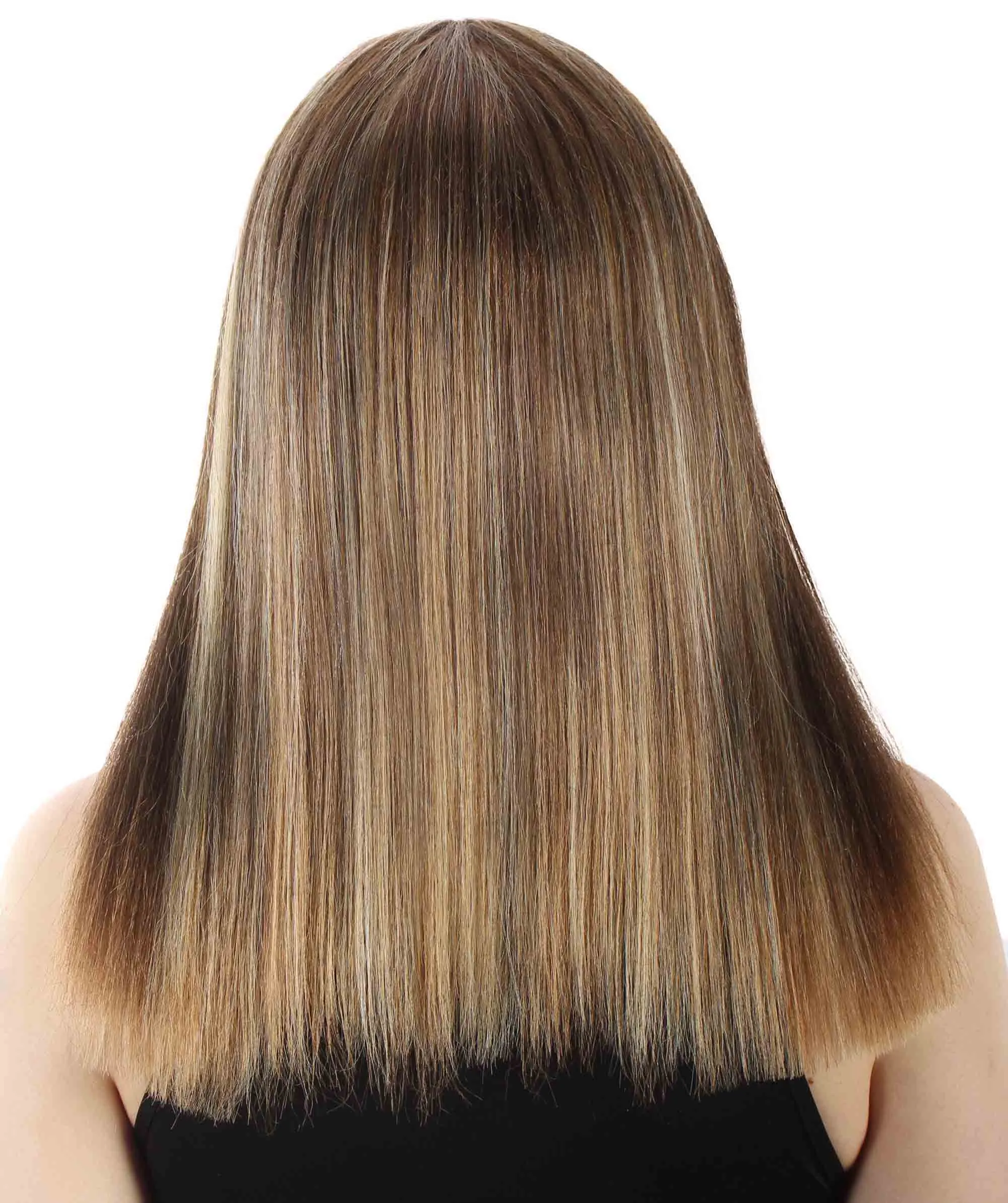 Adult Women's 18" Inch Silky Medium Straight Length Diva Wig, Multiple Color Synthetic Hair with Bangs | HPO