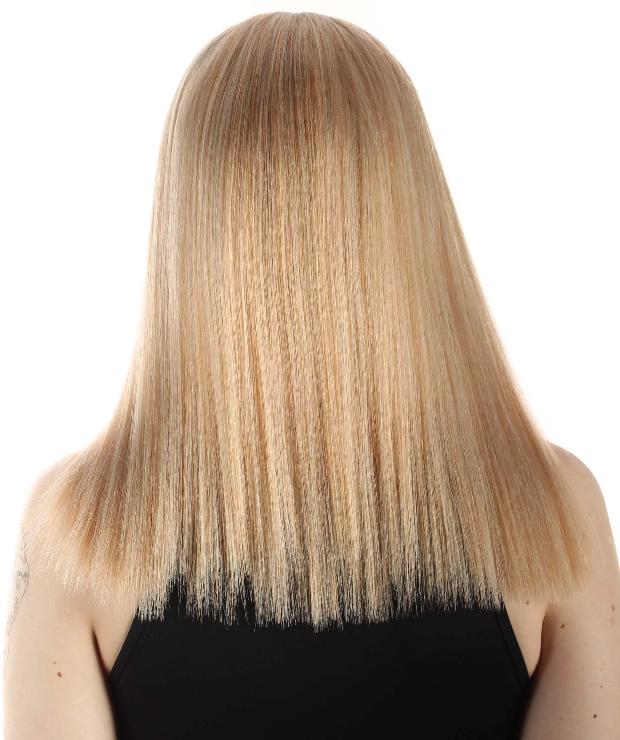 Adult Women's 18" Inch Silky Medium Straight Length Diva Wig, Multiple Color Synthetic Hair with Bangs | HPO