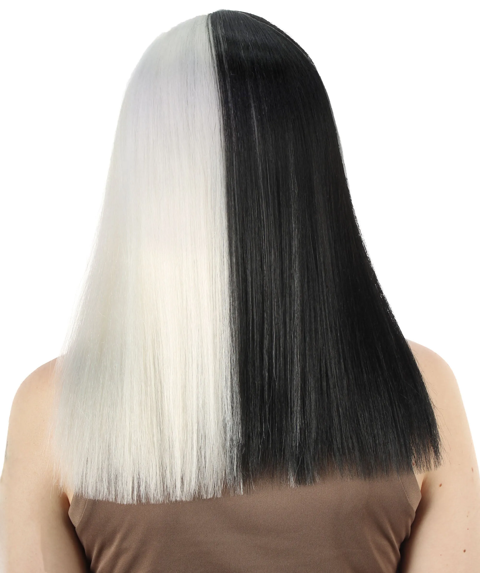 Adult Women's 18" Inch Silky Medium Straight Length Diva Wig, Multiple Color Synthetic Hair with Bangs | HPO