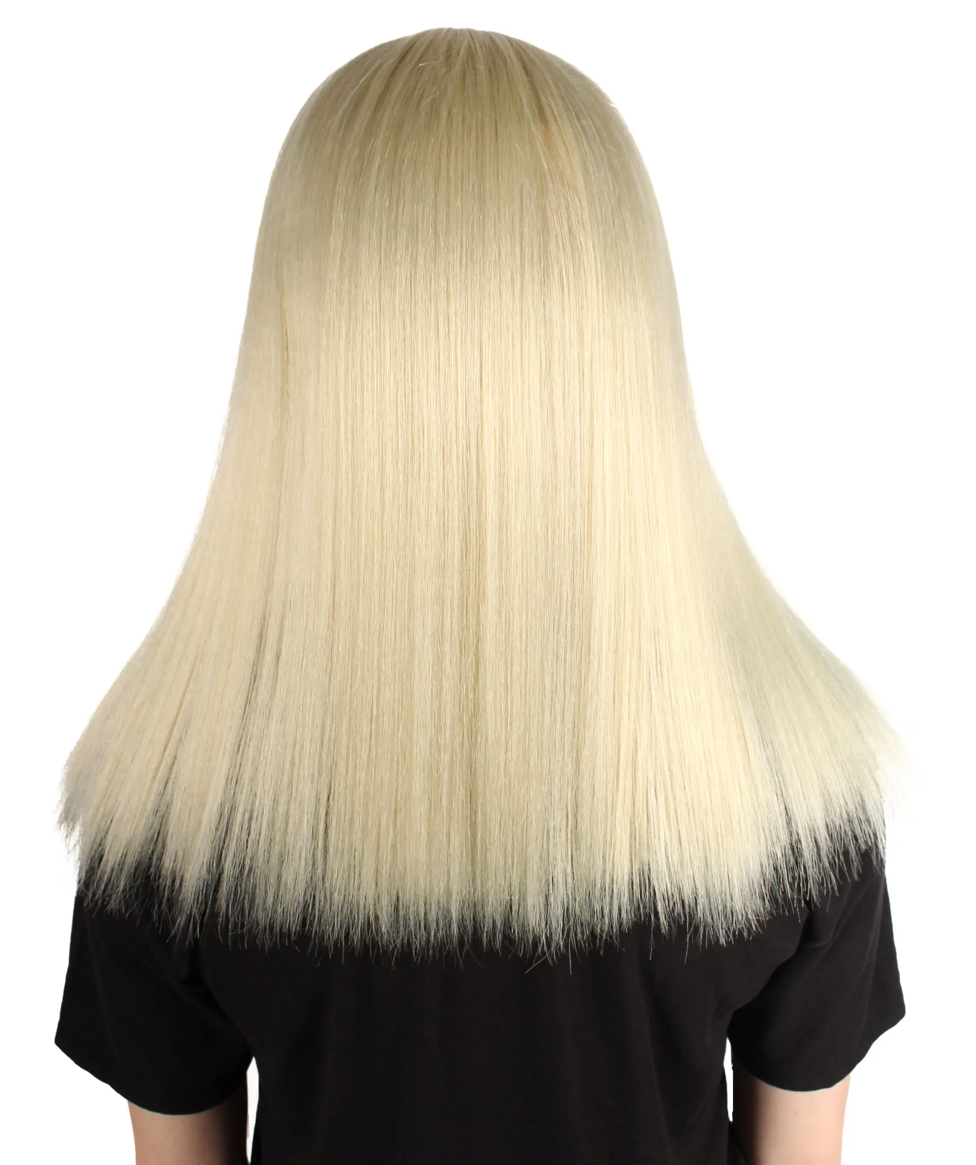 Adult Women's 18" Inch Silky Medium Straight Length Diva Wig, Multiple Color Synthetic Hair with Bangs | HPO