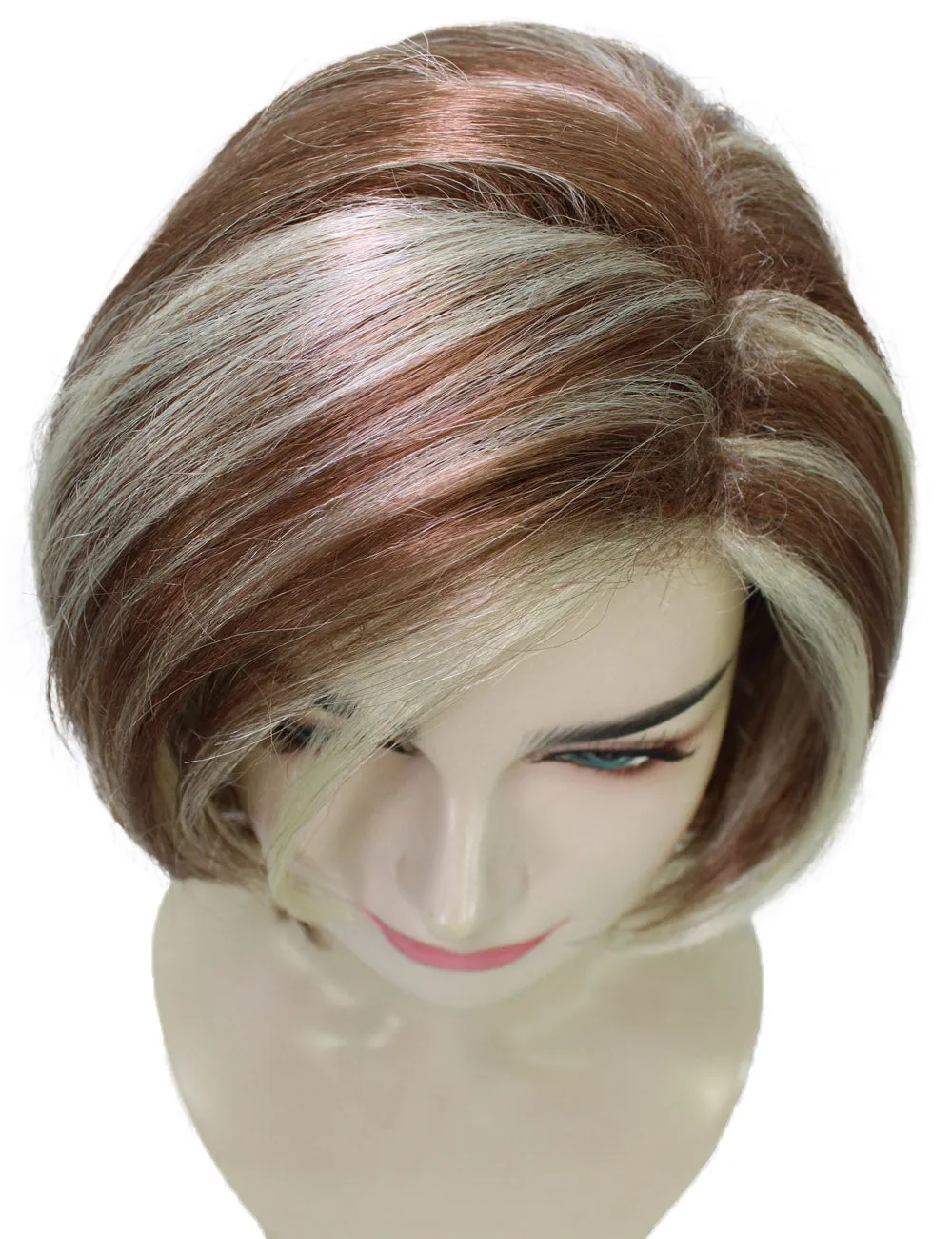 Adult Women’s 90s Sitcom Iconic Ash-blonde Side-parted Choppy Layered Bob Wig I Flame-retardant 100% Synthetic Fiber Cosplay Wig | HPO
