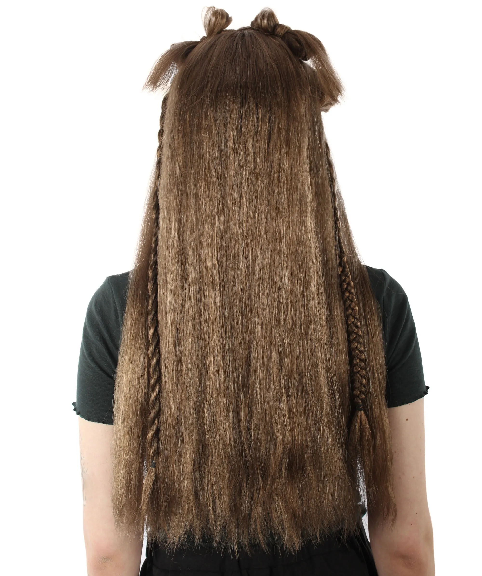 Adult Women's Brown K-pop Girl Group Singer Lisa Boho Wig, Best for Halloween, Flame-retardant Synthetic Fiber