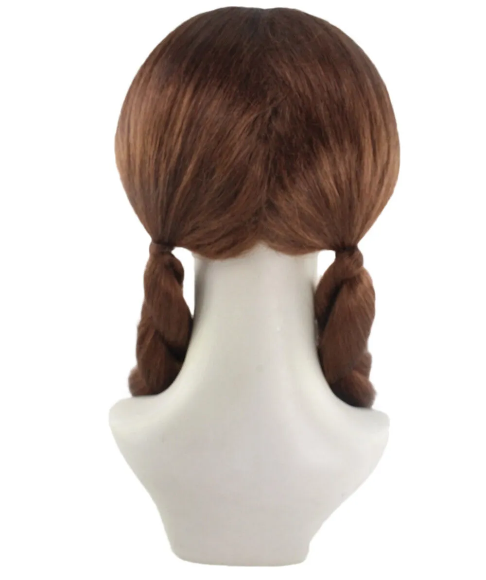Adult Women's Candy Cosplay Wig | Brown Color | Perfect for Halloween | Flame-retardant Synthetic Fiber