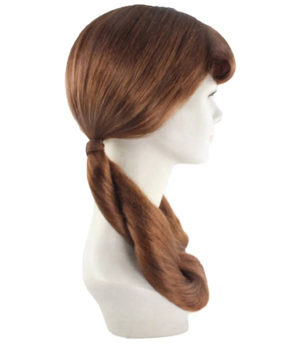 Adult Women's Candy Cosplay Wig | Brown Color | Perfect for Halloween | Flame-retardant Synthetic Fiber