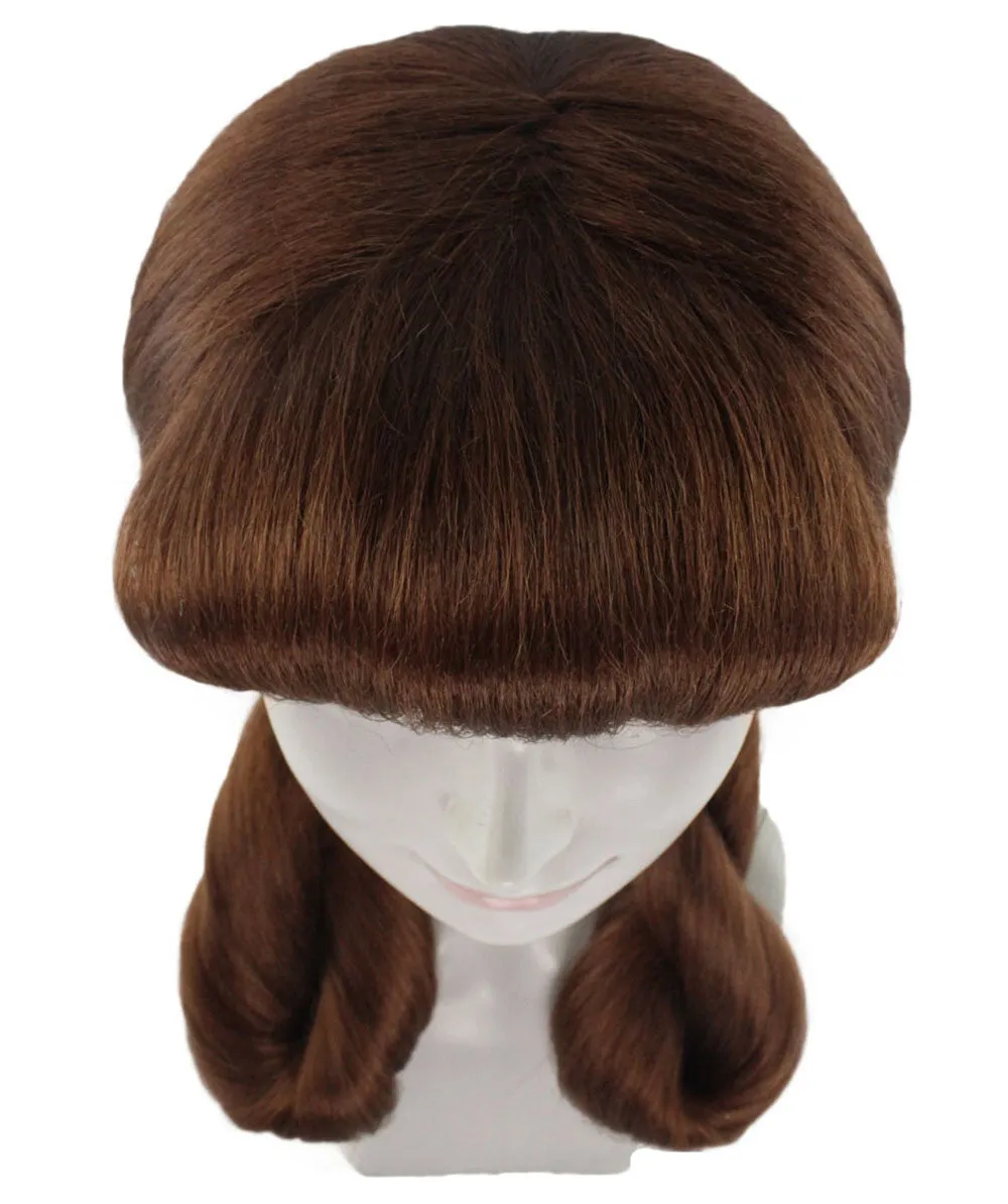 Adult Women's Candy Cosplay Wig | Brown Color | Perfect for Halloween | Flame-retardant Synthetic Fiber