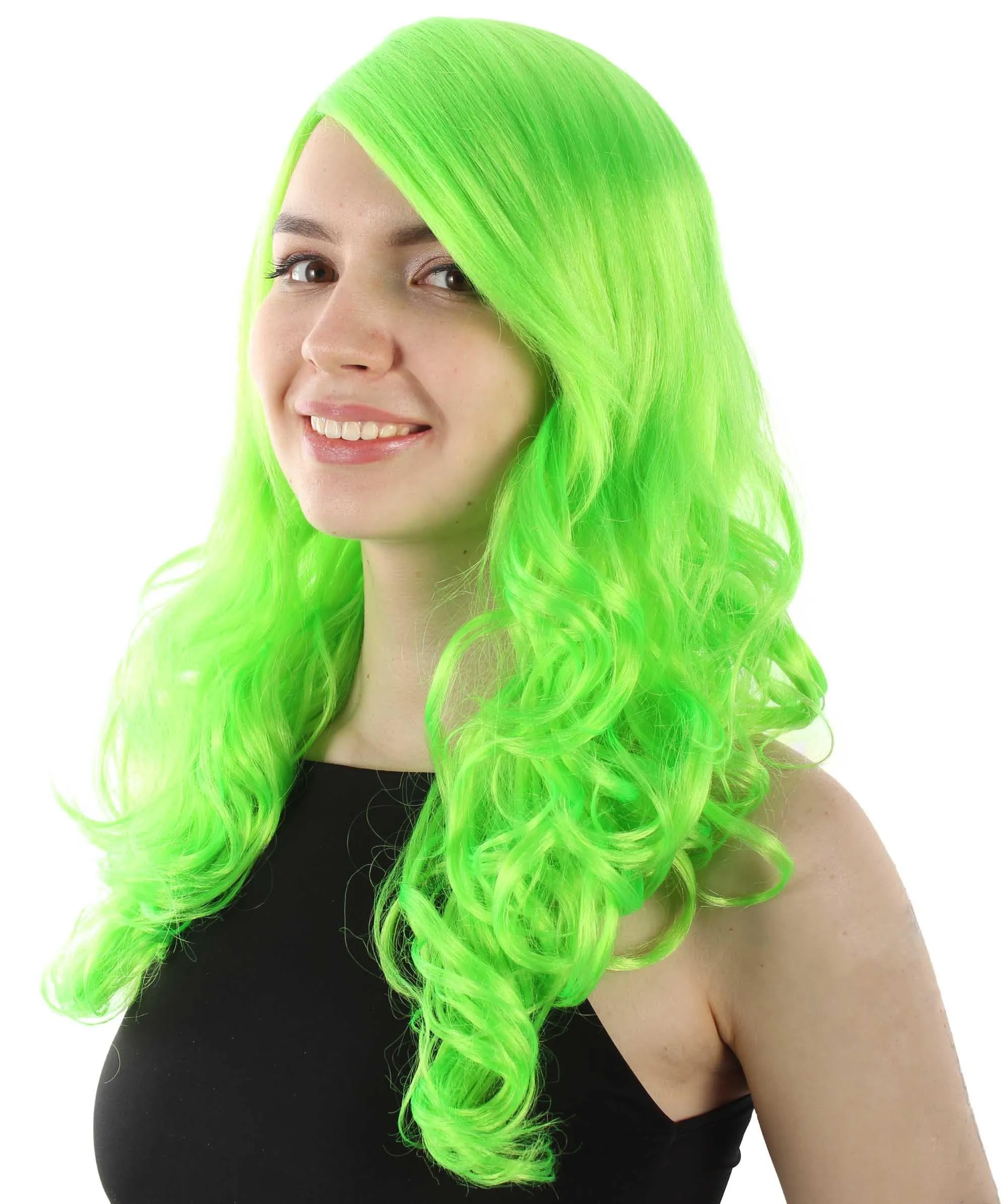 Adult Women's Carnival Mardi Gras Wavy Style Wig | Cosplay Halloween Wig | Multiple Colors Option | Premium Breathable Capless Cap