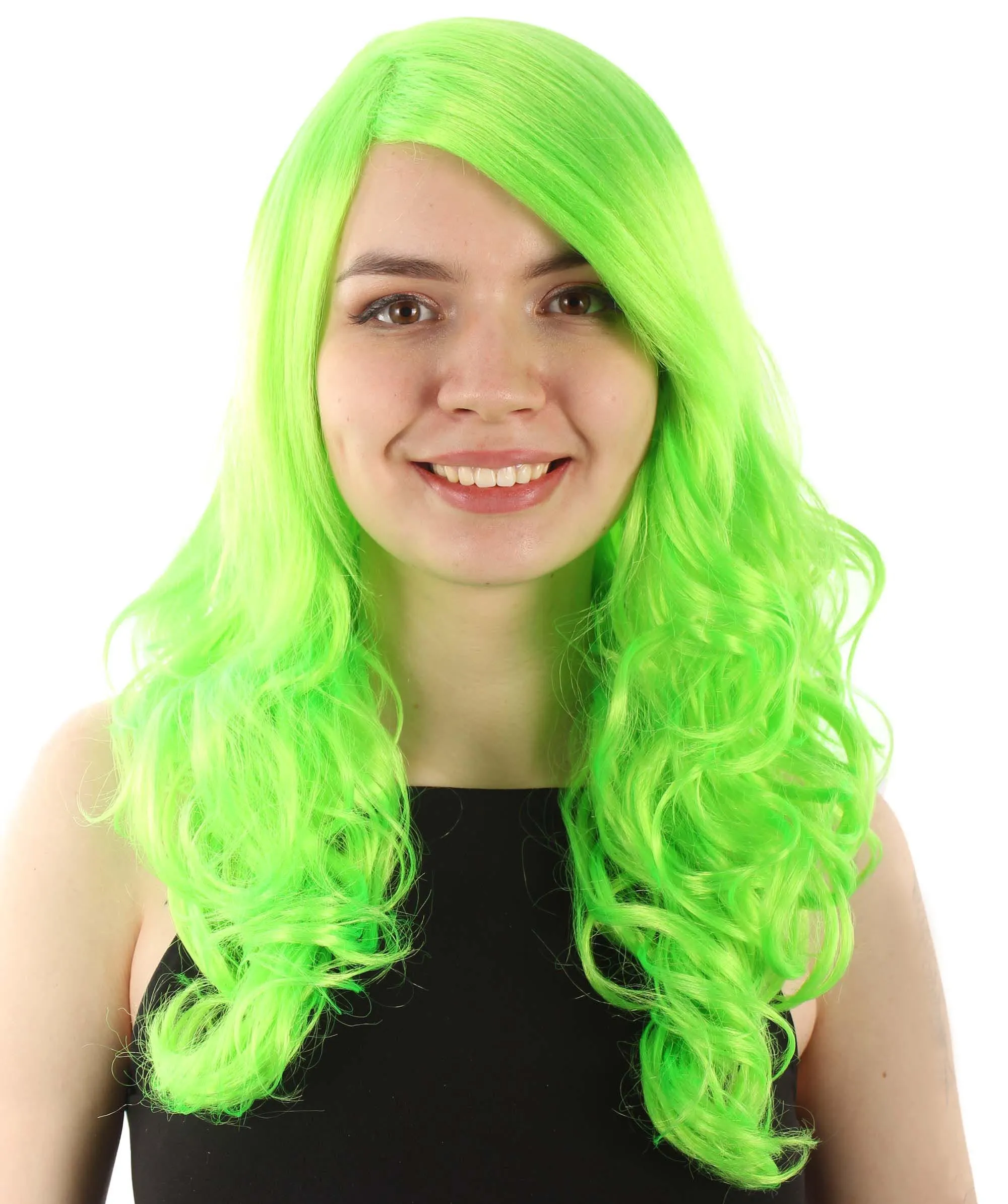 Adult Women's Carnival Mardi Gras Wavy Style Wig | Cosplay Halloween Wig | Multiple Colors Option | Premium Breathable Capless Cap