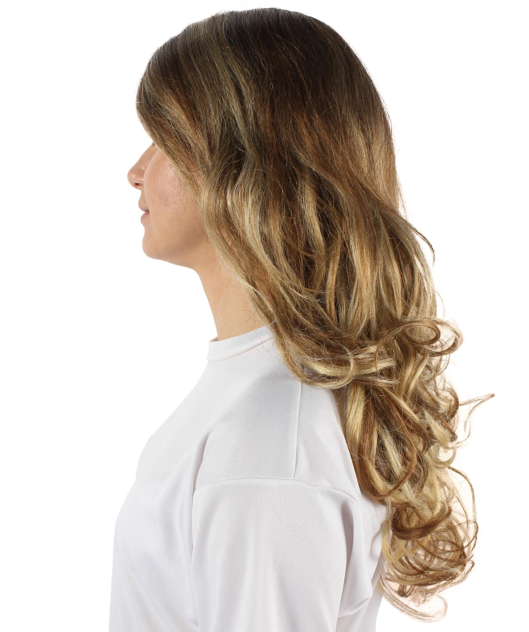 Adult Women's Carnival Mardi Gras Wavy Style Wig | Cosplay Halloween Wig | Multiple Colors Option | Premium Breathable Capless Cap