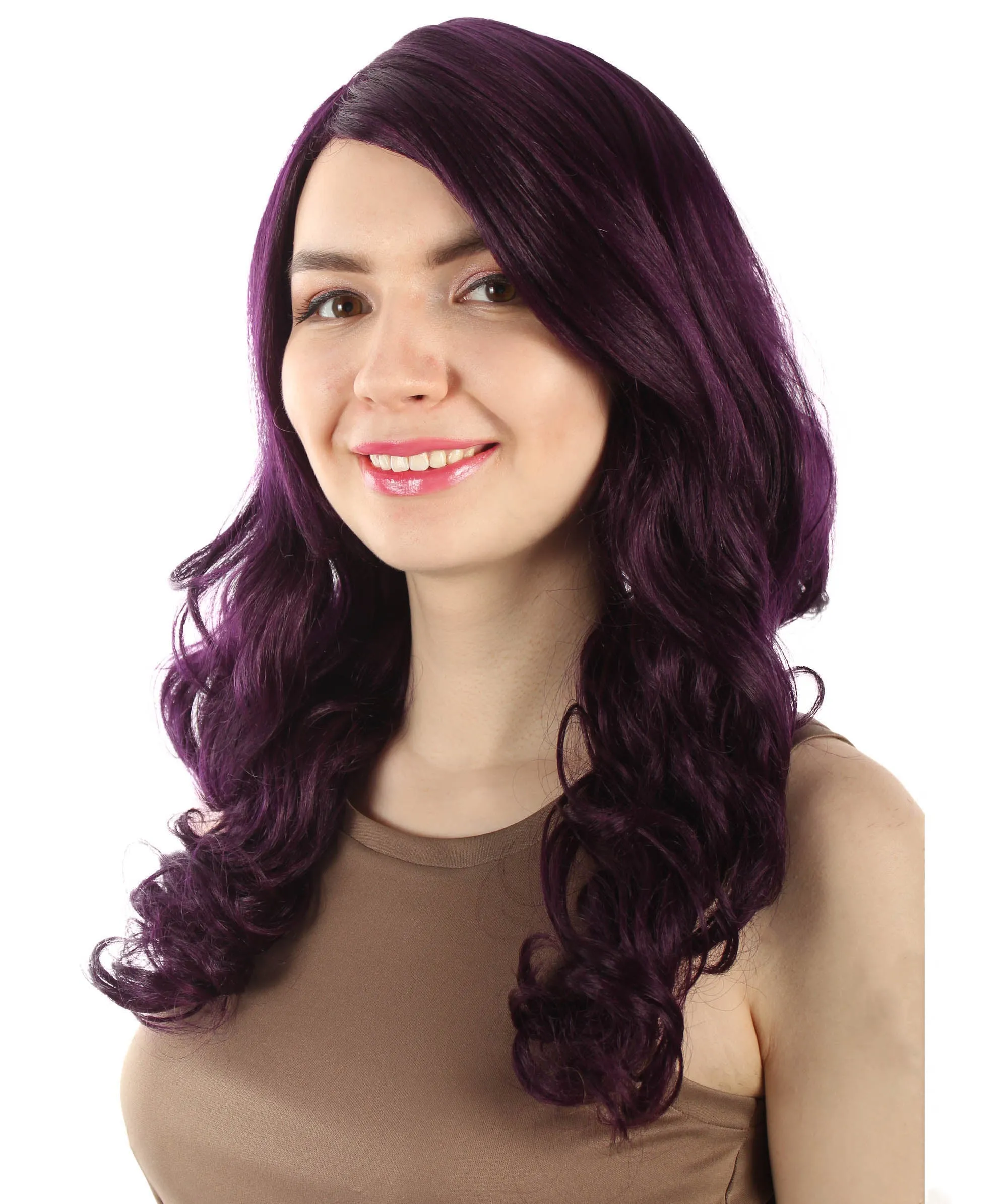 Adult Women's Carnival Mardi Gras Wavy Style Wig | Cosplay Halloween Wig | Multiple Colors Option | Premium Breathable Capless Cap