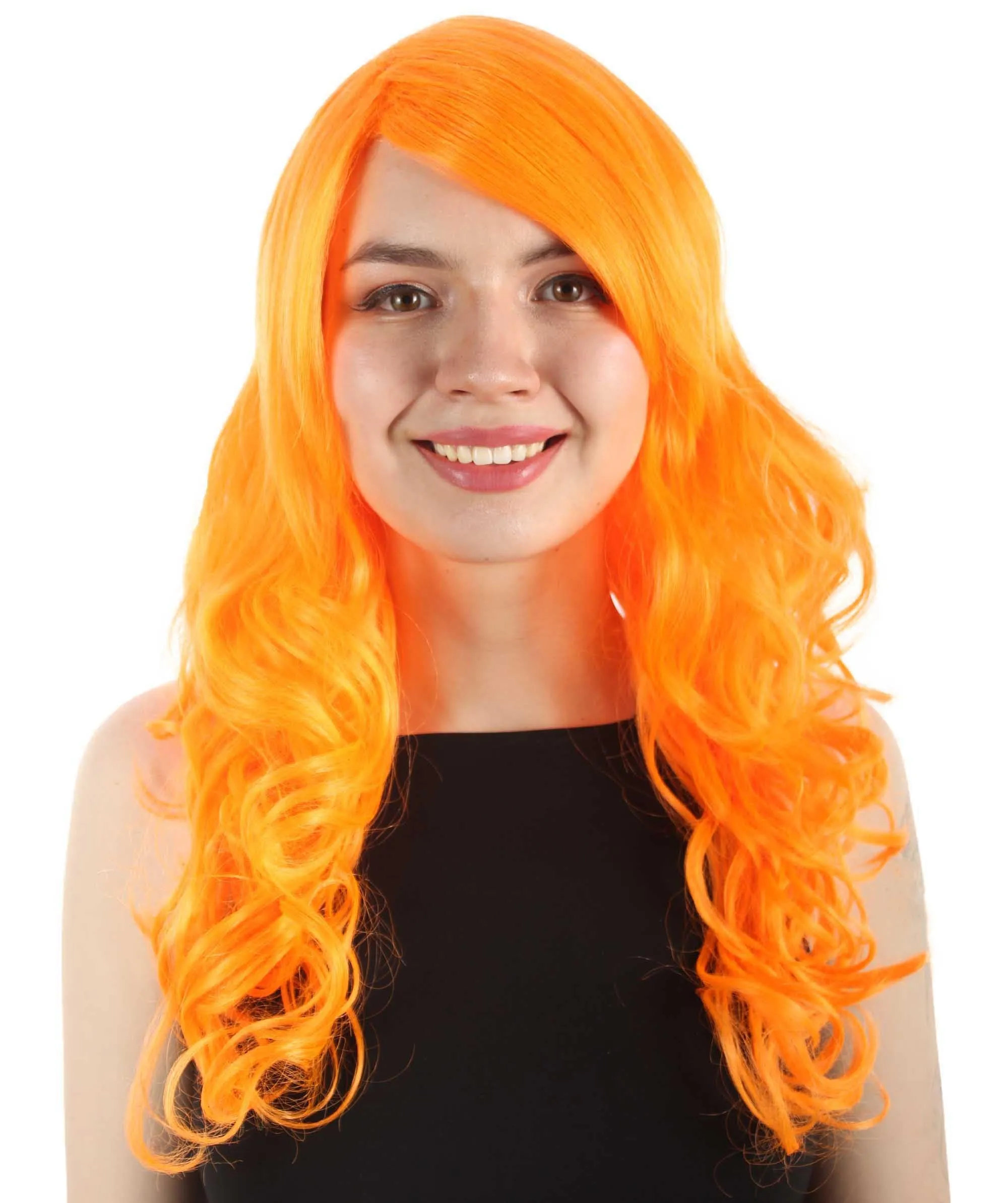 Adult Women's Carnival Mardi Gras Wavy Style Wig | Cosplay Halloween Wig | Multiple Colors Option | Premium Breathable Capless Cap