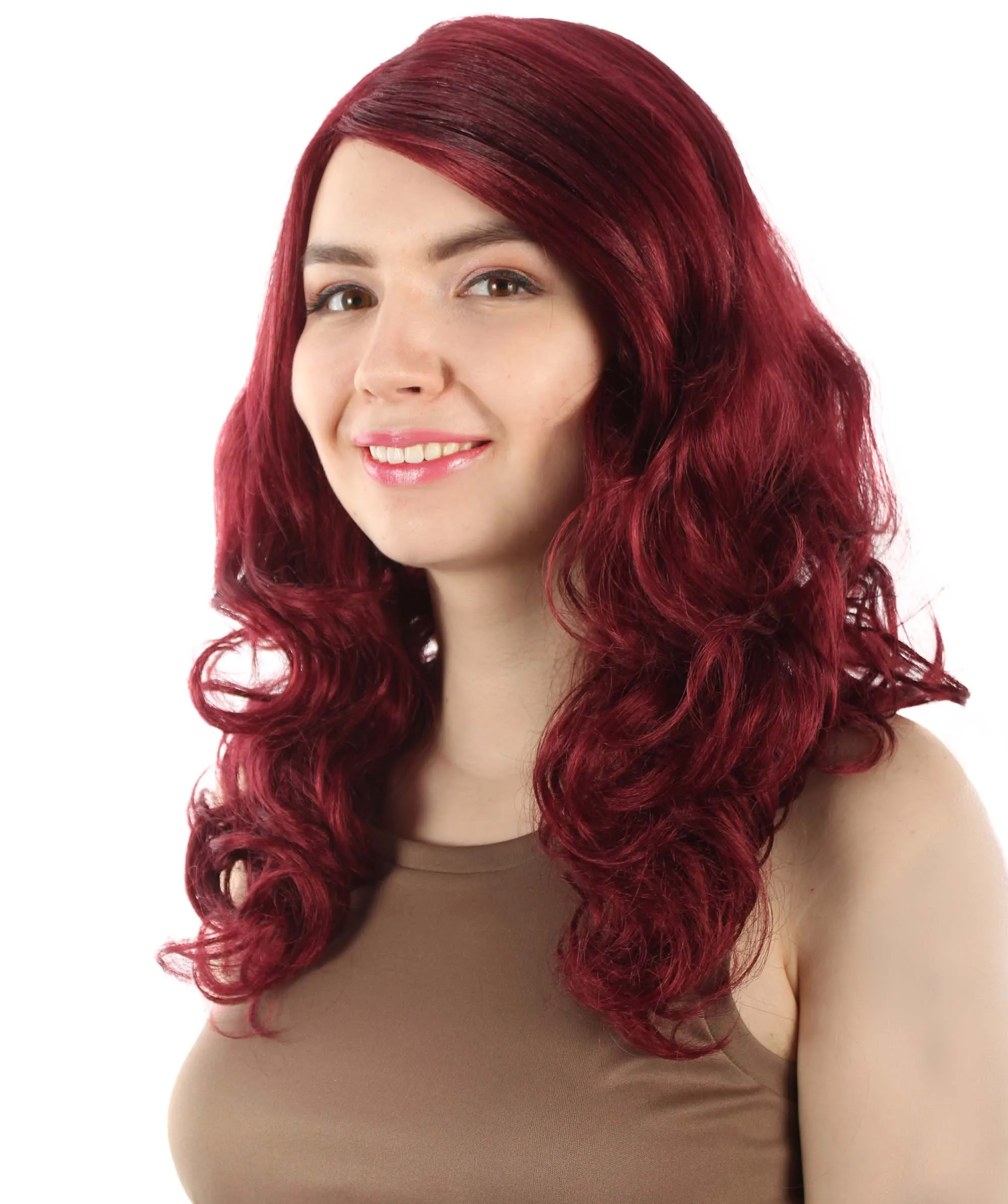 Adult Women's Carnival Mardi Gras Wavy Style Wig | Cosplay Halloween Wig | Multiple Colors Option | Premium Breathable Capless Cap