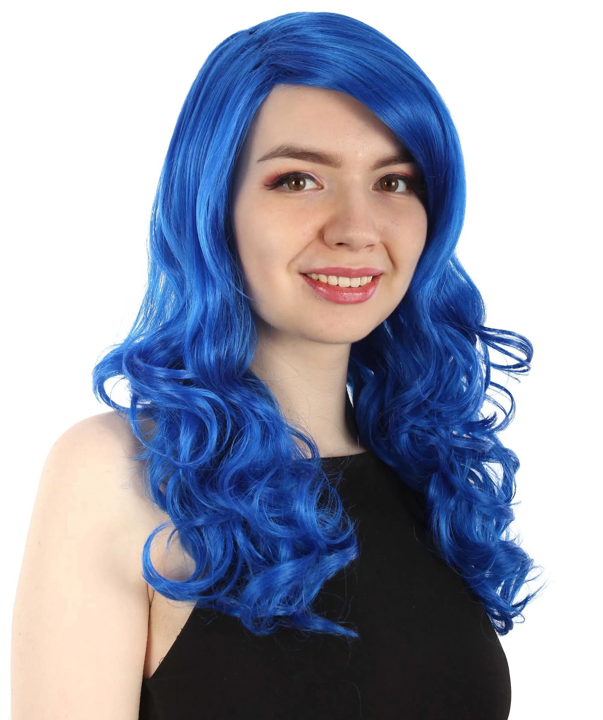 Adult Women's Carnival Mardi Gras Wavy Style Wig | Cosplay Halloween Wig | Multiple Colors Option | Premium Breathable Capless Cap