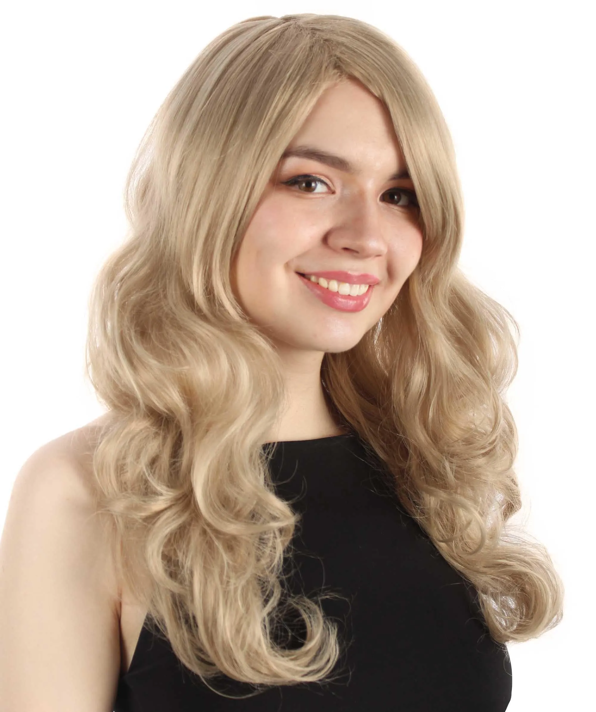 Adult Women's Carnival Mardi Gras Wavy Style Wig | Cosplay Halloween Wig | Multiple Colors Option | Premium Breathable Capless Cap