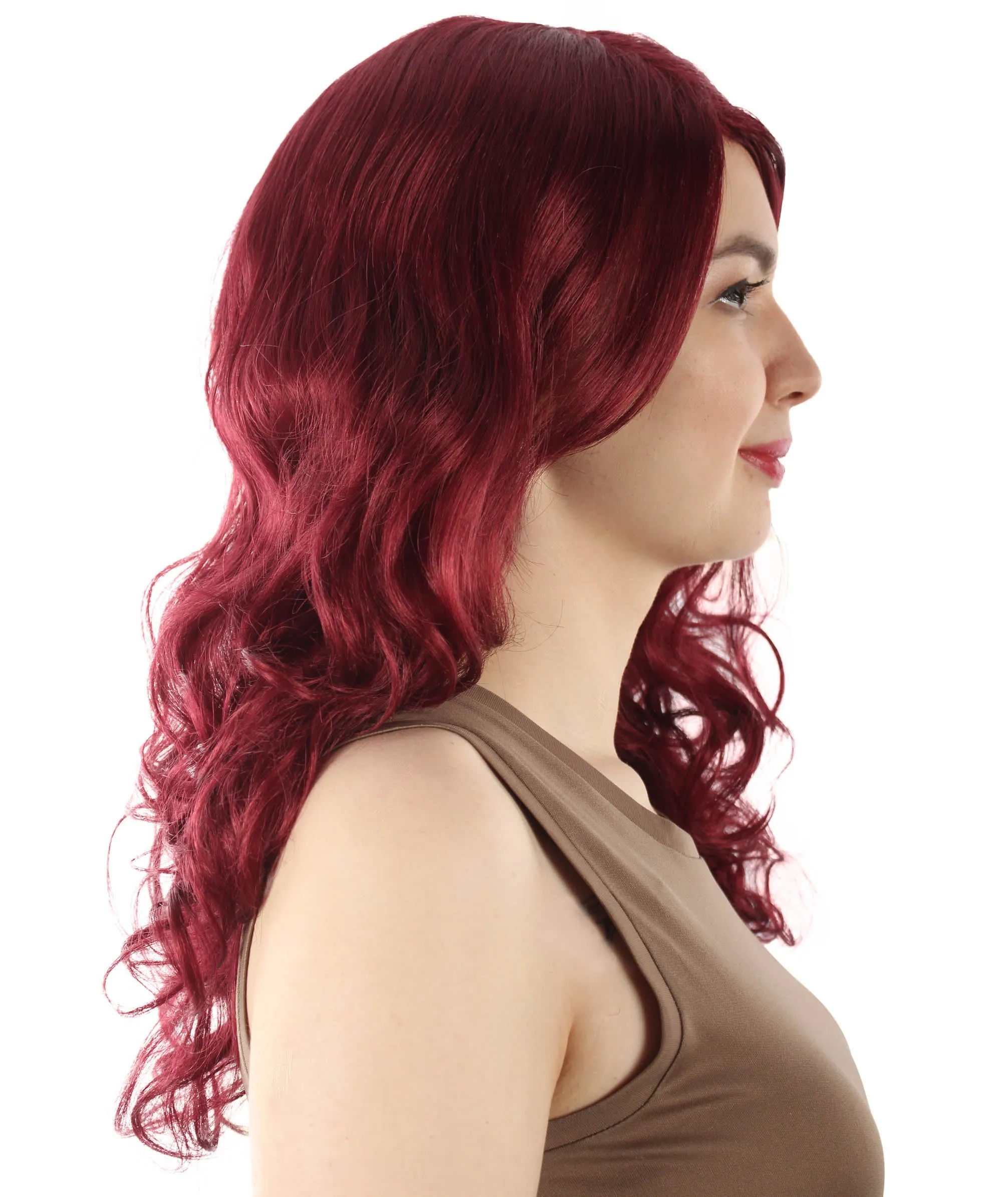 Adult Women's Carnival Mardi Gras Wavy Style Wig | Cosplay Halloween Wig | Multiple Colors Option | Premium Breathable Capless Cap